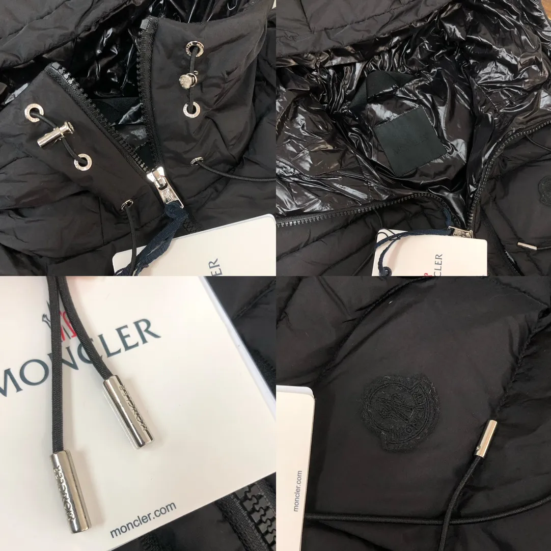 P940 🆕🆕🆕MONCLER 2025 winter latest model Wei Daxun's same style hooded down jacket ~ available simultaneously on the official website! This down jacket has a great sense of design and looks, and you can buy it directly with quality control. It’s a high-end product that you can’t go wrong with! Simple and elegant design~The overall design of the zippers on both sides of the chest makes this dress unique! It is made of imported high-tech fabrics and is filled with white duck down. The texture and shape of the fabric are exquisite. You can feel its powerful aura through the detailed pictures. It also has superior handsomeness and thermal performance, making it easy to wear in various occasions! With polythermal insulation, you don’t have to worry about a little chill! It highlights the style and is also very warm ~ Color: black, light khaki Size: 1-2-3-4-5 (M ~ 3XL)