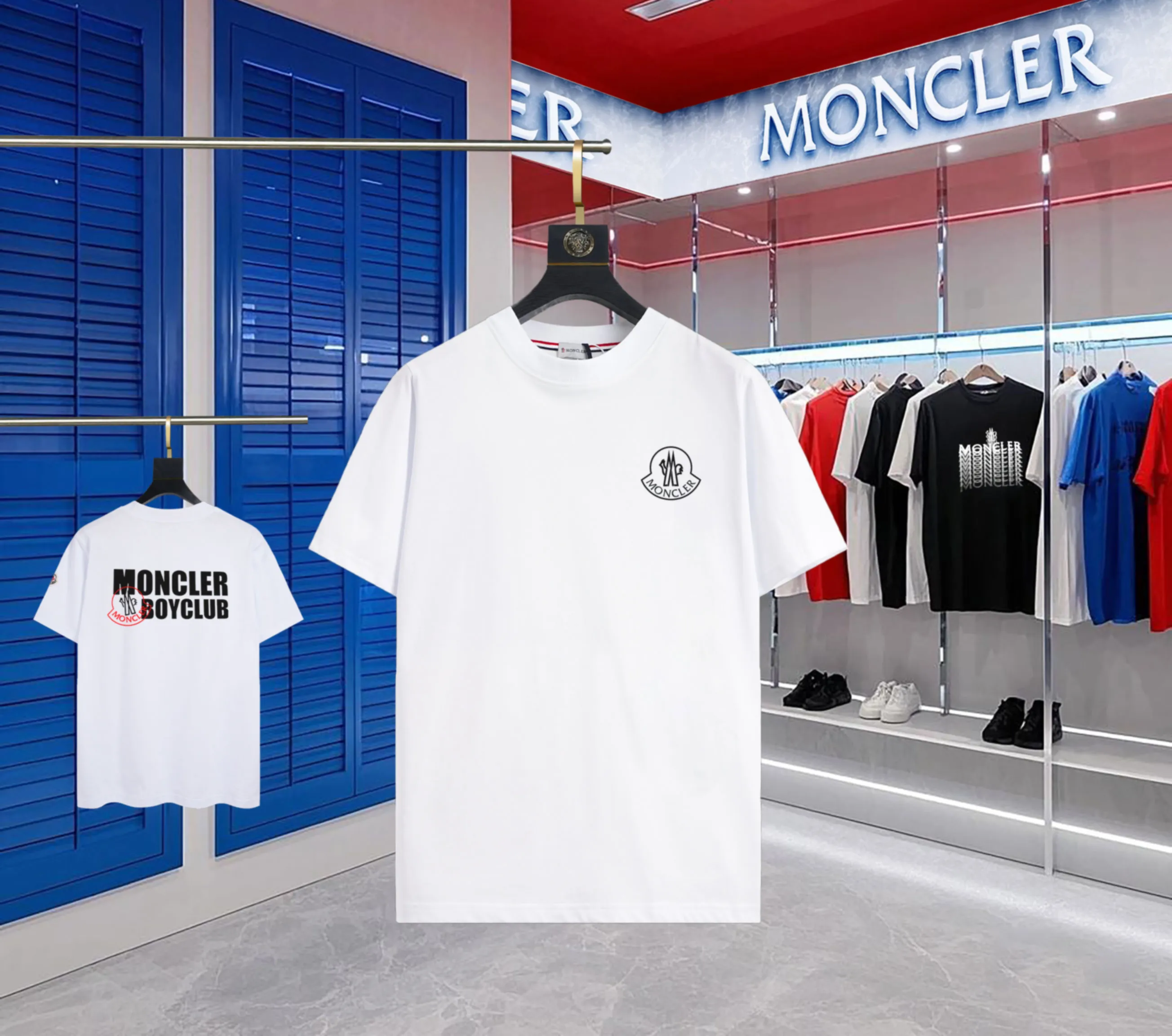 P140 💰Upgraded version "Mobile phone smart sensor ~ NFC chip armband ~ direct access to the official website for anti-counterfeiting" "Moncler ~ Mouth Mouth" 2025 new high-quality round neck short-sleeved T-shirt. The cuffs have imported embroidered labels. Customized dyeing, very comfortable to touch. Super versatile and good-looking short-sleeved. Complete with three labels. Non-market ordinary version. Feel free to compare. Quality is absolutely guaranteed! ‼ First of all, this original fabric is all custom-woven with 32-count double yarn fabric, 250G, and the weight is the same‼ Fine workmanship, double waistcoat method, double waistcoat method, double waistcoat method makes the whole dress more three-dimensional, which is not a craft that ordinary T-shirts can achieve🤪 Size: S-M-L-XL-2XL Color: black, white, apricot, same style for men and women