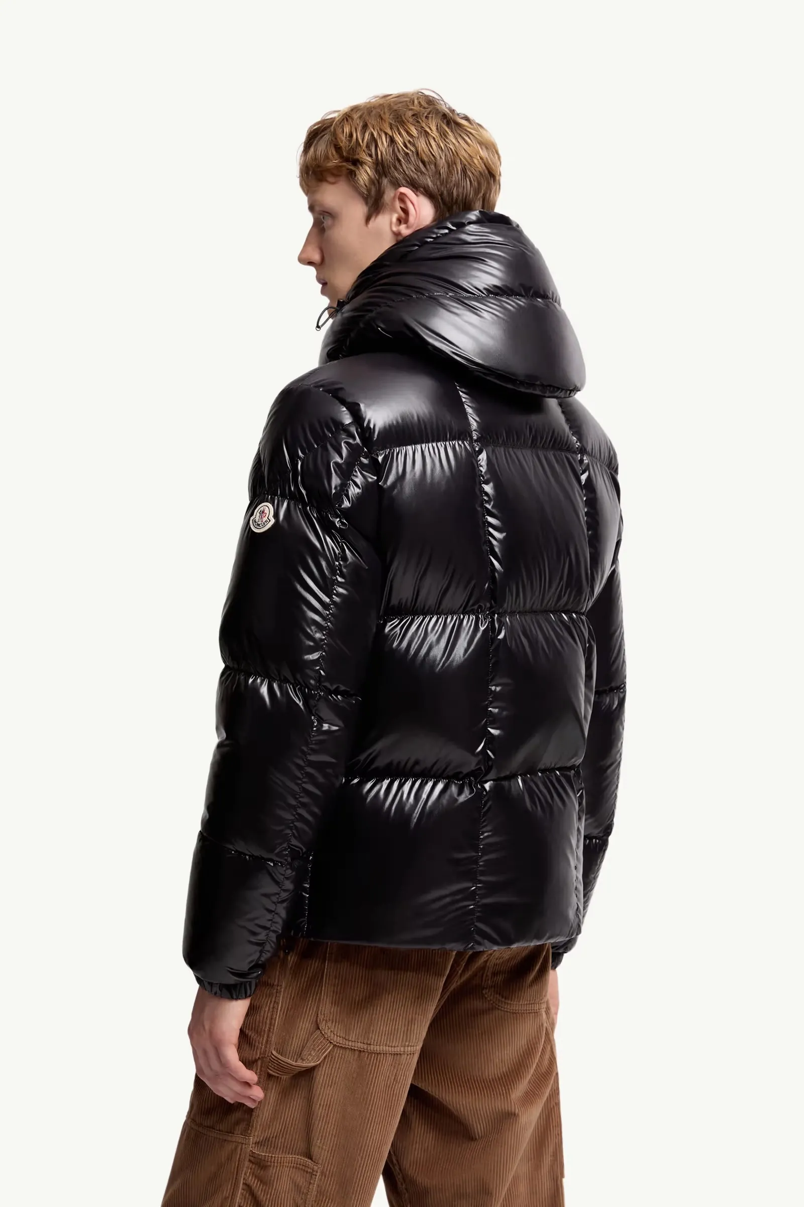 P840 Moncler New Parana Men's Black Gold Hooded Short Down Jacket Color: Army Green, Black, Brown, Light Green Size: 12345