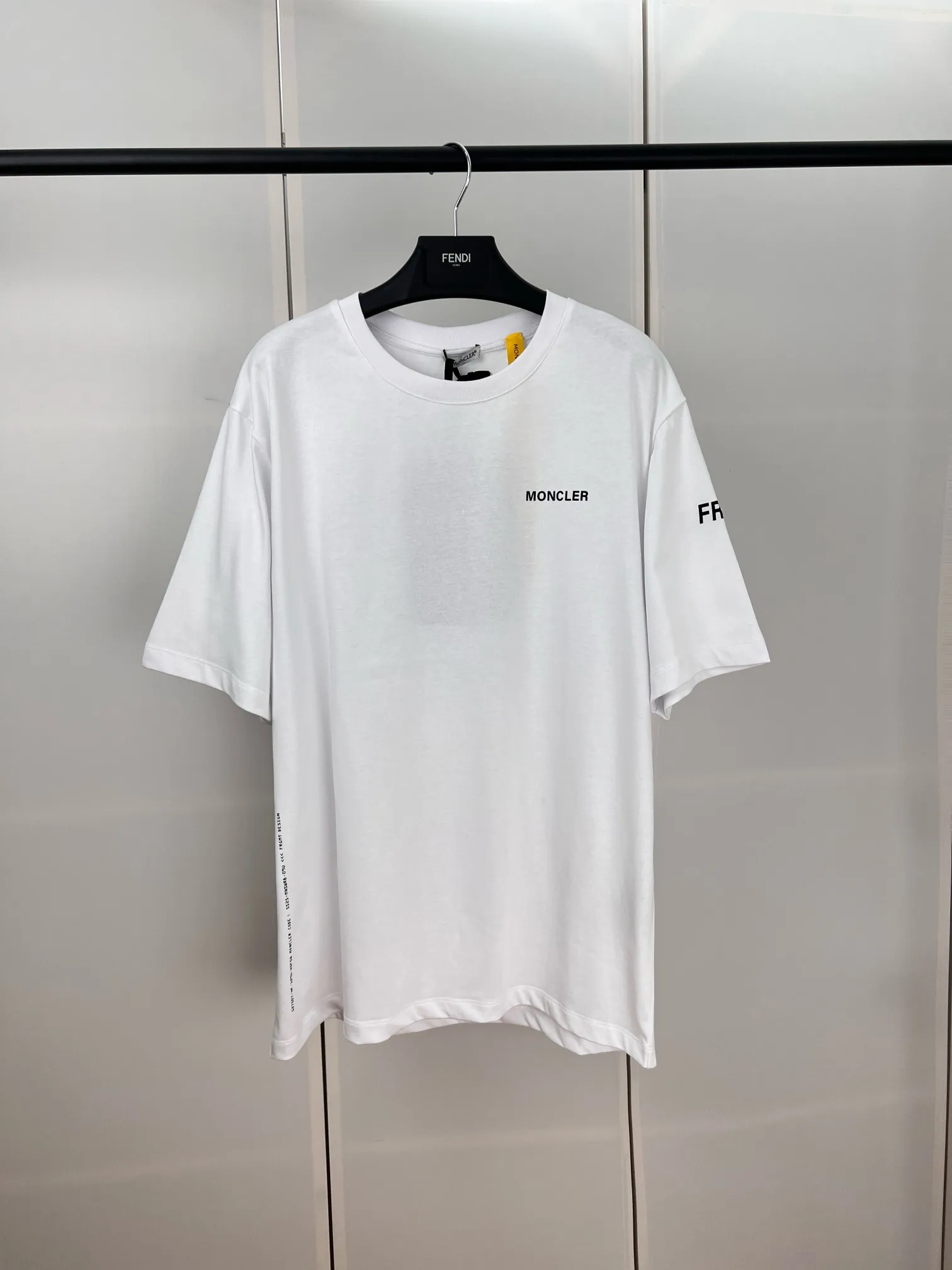 P240 Moncler masked letter print embroidered logo short sleeves S/M/L/XL
