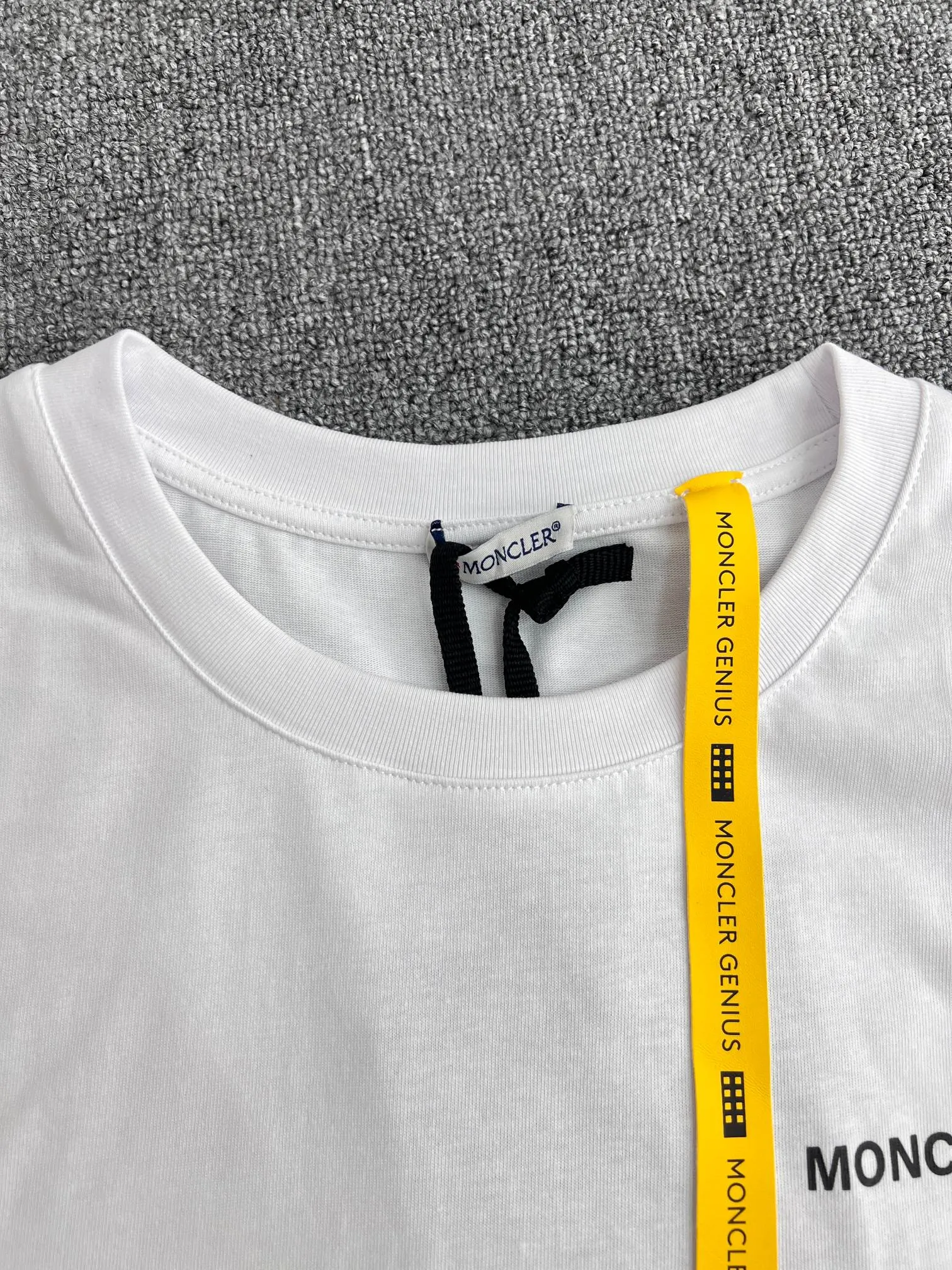 P240 Moncler masked letter print embroidered logo short sleeves S/M/L/XL