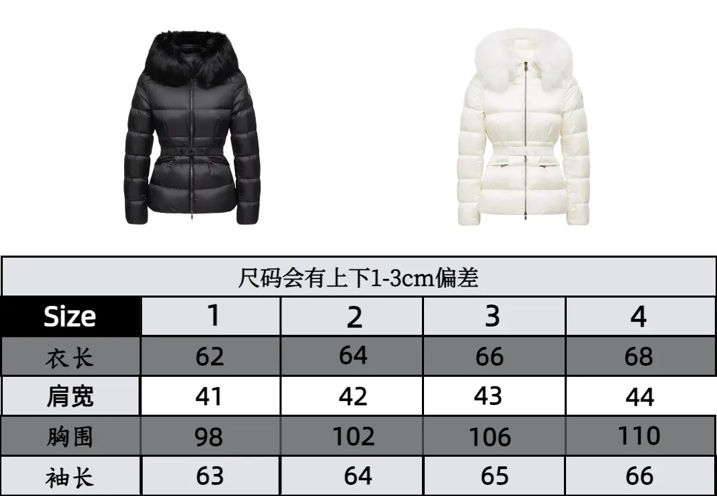 Moncler Boed Women's Hooded Short Down Jacket Size Chart (Optional black or gray fur, please note when placing an order) P1390