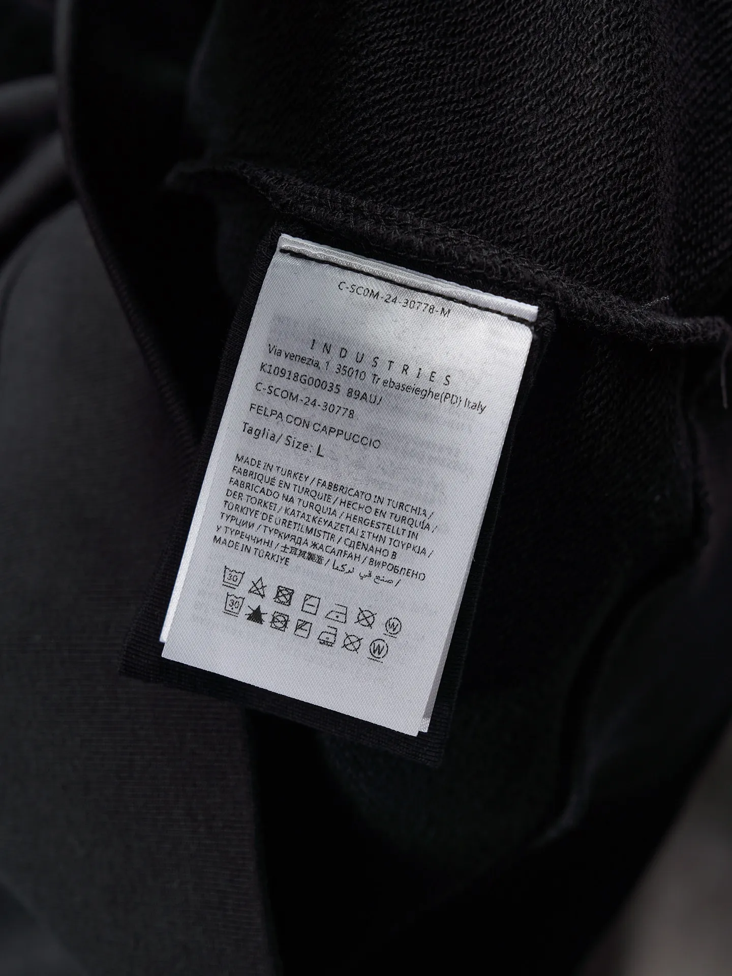 P380 Actual hanging auction] MONCLER/Mask solid color logo patch hooded sweatshirt [Ready stock] S M L