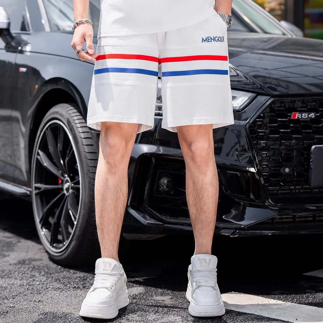 P560 Brand [MONCLER Mouth Covered] 2025 round neck short-sleeved shorts suit. The pure cotton fabric upper body will not be stuffy, the smooth and comfortable skin-friendly effect is more breathable, the fabric has its own texture, classic logo technology, a new interpretation from a unique angle, the first choice for fashion and versatility! Size: M-3XL (maximum wear: 190 pounds)