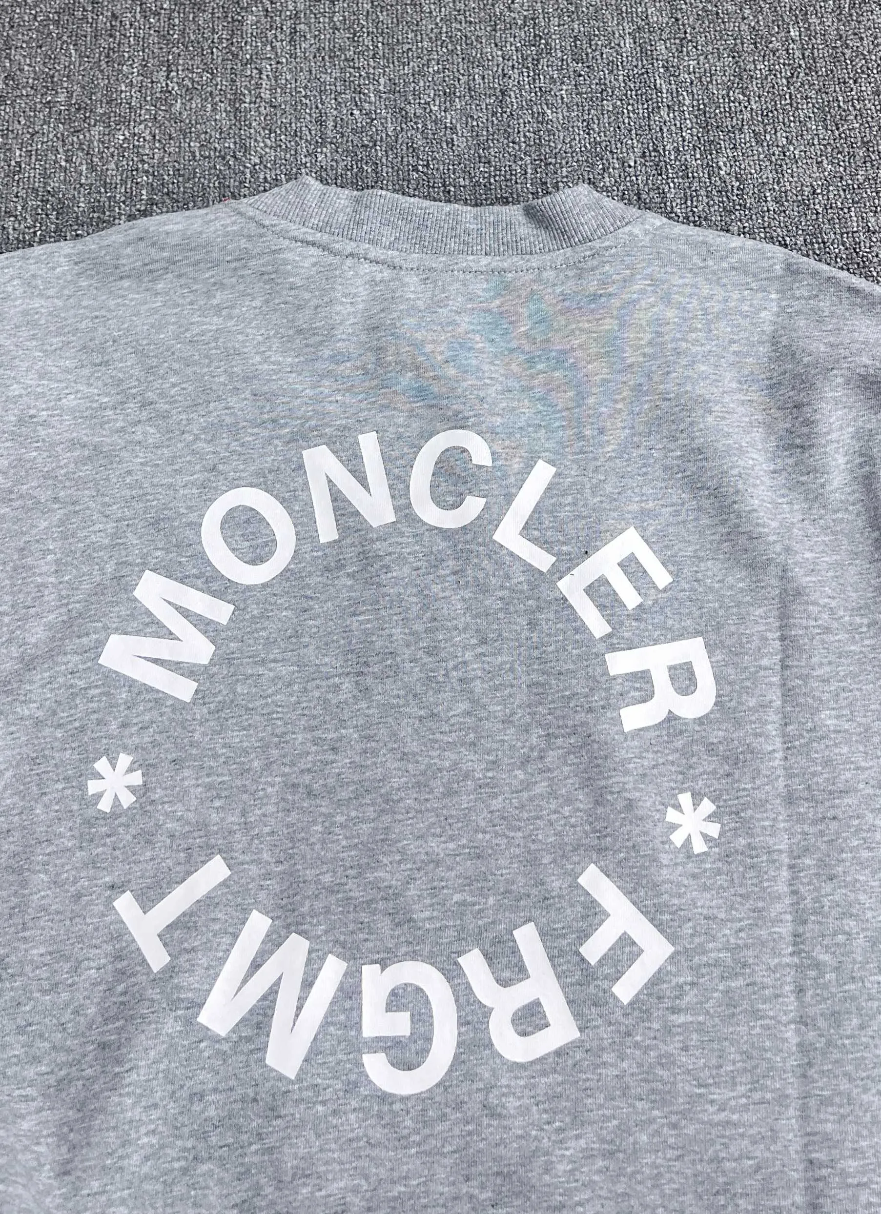 P390 Moncler masked letter embroidery printed round neck sweatshirt S/M/L/XL