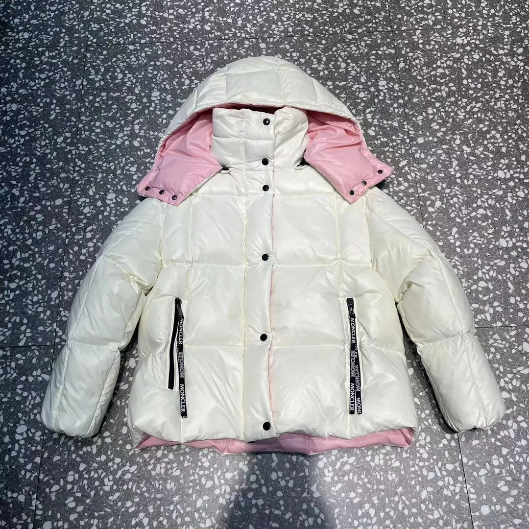 P700 🆕❤️😘 2023 new Moncler short down bakery color: black, milk white, ice blue, black pink lining, white pink lining, bright red Size: 0123