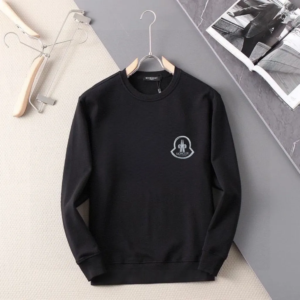 P200 💰 Brand [MONCLER Nengkou] (good news for fat people) 2025ss spring latest long-sleeved round-neck sweatshirt, on sale simultaneously on the official website. Refreshing and breathable. Made of top Tencel Roman. Comfortable and soft. 3D three-dimensional clarity. Super fashion sense. Great for gifting and keeping for yourself. Size: M-5XL (can wear up to 220 pounds)