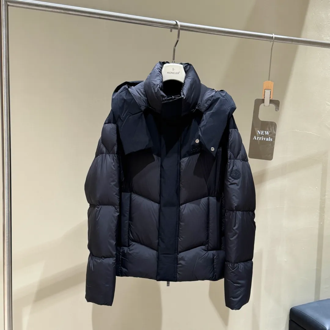 Special grade P1640 𝗠𝗼𝗻𝗰𝗹𝗲𝗿｜Moncler 𝟮𝟬𝟮𝟱new autumn and winter products magnetic buckle goose down down jacket for men and women #T72# 𝗦𝗶𝘇𝗲: 𝟭# 𝟮# 𝟯# 𝟰#𝟱# Product color: black
