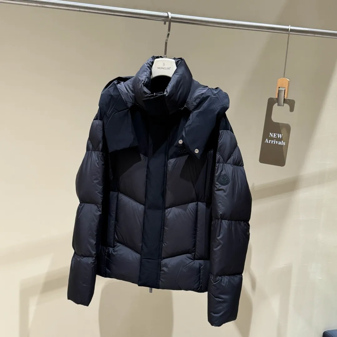 Special grade P1640 𝗠𝗼𝗻𝗰𝗹𝗲𝗿｜Moncler 𝟮𝟬𝟮𝟱new autumn and winter products magnetic buckle goose down down jacket for men and women #T72# 𝗦𝗶𝘇𝗲: 𝟭# 𝟮# 𝟯# 𝟰#𝟱# Product color: black