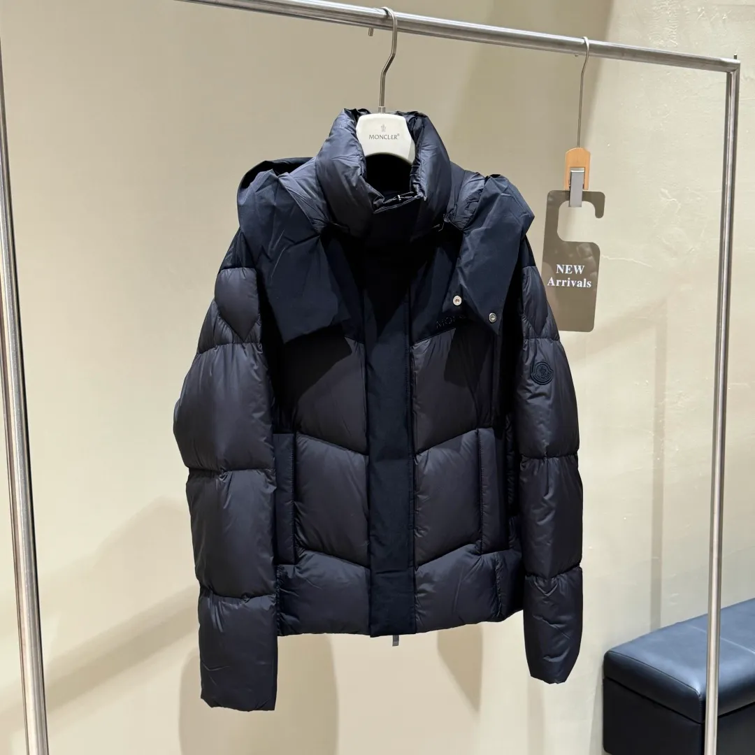 Special grade P1640 𝗠𝗼𝗻𝗰𝗹𝗲𝗿｜Moncler 𝟮𝟬𝟮𝟱new autumn and winter products magnetic buckle goose down down jacket for men and women #T72# 𝗦𝗶𝘇𝗲: 𝟭# 𝟮# 𝟯# 𝟰#𝟱# Product color: black
