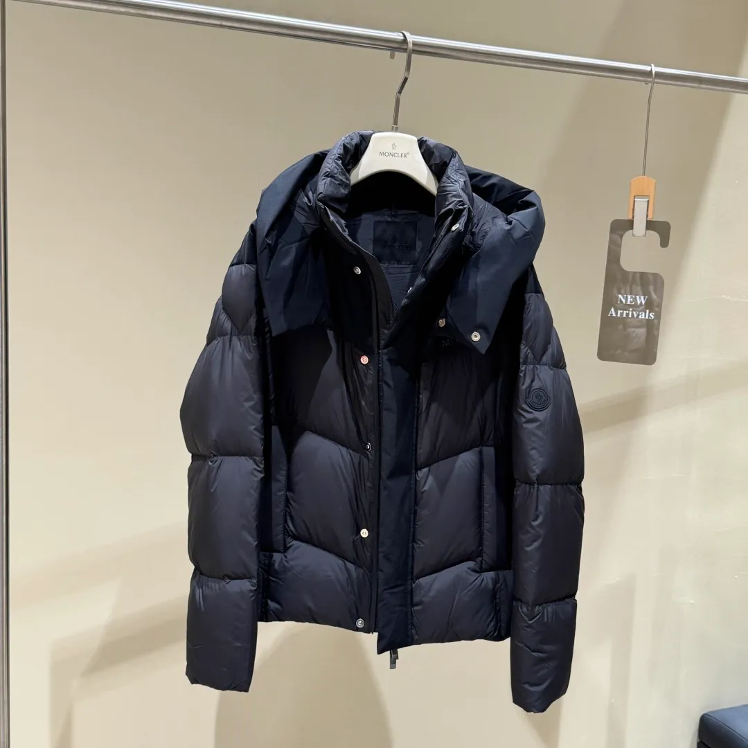 Special grade P1640 𝗠𝗼𝗻𝗰𝗹𝗲𝗿｜Moncler 𝟮𝟬𝟮𝟱new autumn and winter products magnetic buckle goose down down jacket for men and women #T72# 𝗦𝗶𝘇𝗲: 𝟭# 𝟮# 𝟯# 𝟰#𝟱# Product color: black