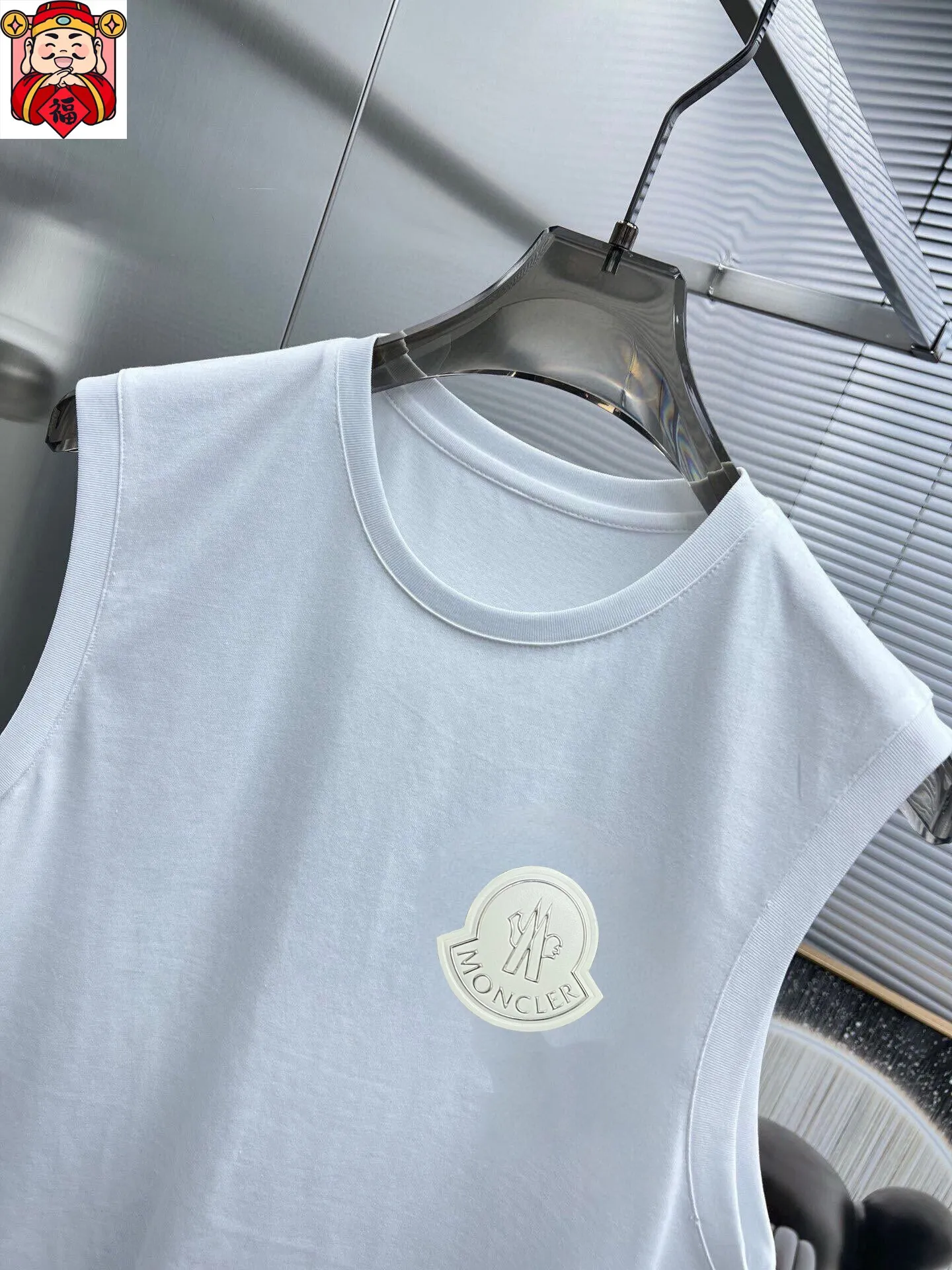 P280 brand [MONCLER] 2025 spring and summer new vest suit, classic and simple style, anyone can drive easily, imported custom mercerized cotton fabric, soft, comfortable and stylish, sweat-absorbent and breathable, classic brand letter logo design on the chest, luxury fashion craft style, foreign trade company order, luxury classic design, fashionable must-have item! Highly recommended to buy! 🔺🔺Counter size: M～3XL