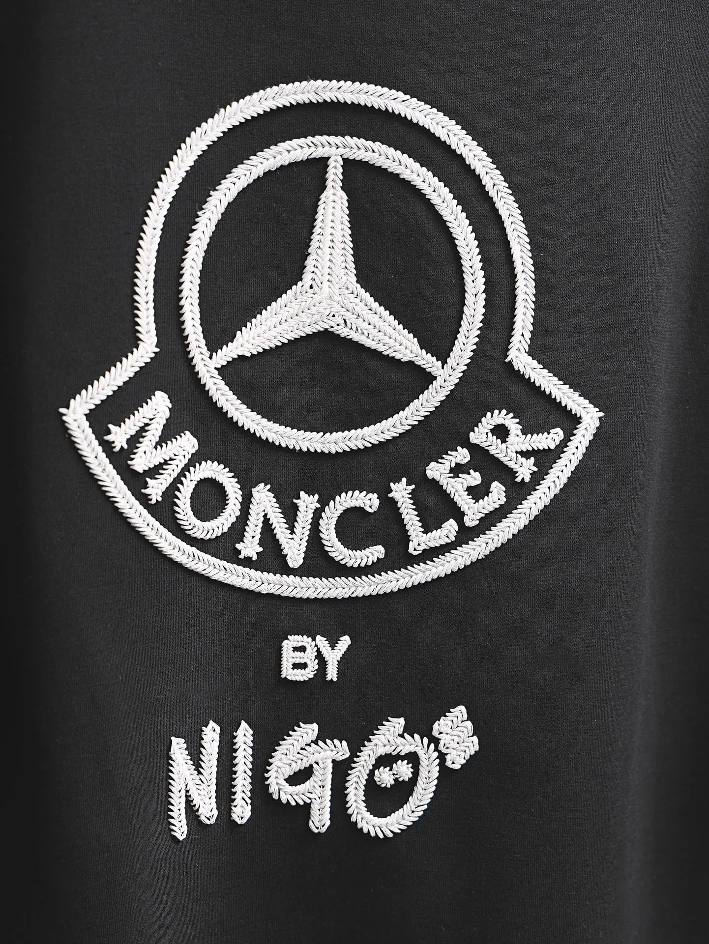 P190 MONCLER muzzle* 2꯭0꯭2꯭5 new autumn and winter style ❤️ original ⌚️ high version muzzle fabric is made of 320 grams of high-density modal long-staple cotton. It does not deform or shrink. Process introduction: double thread movement. Use small label embroidery on the chest🪡, and precision rope embroidery on the back. Color: black SIZE: M-3XL