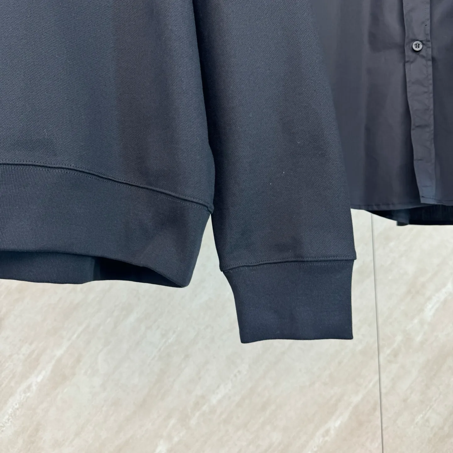 P390 MONCLER 25SS solid color logo patch hooded pullover long-sleeved sweatshirt size s m l xl