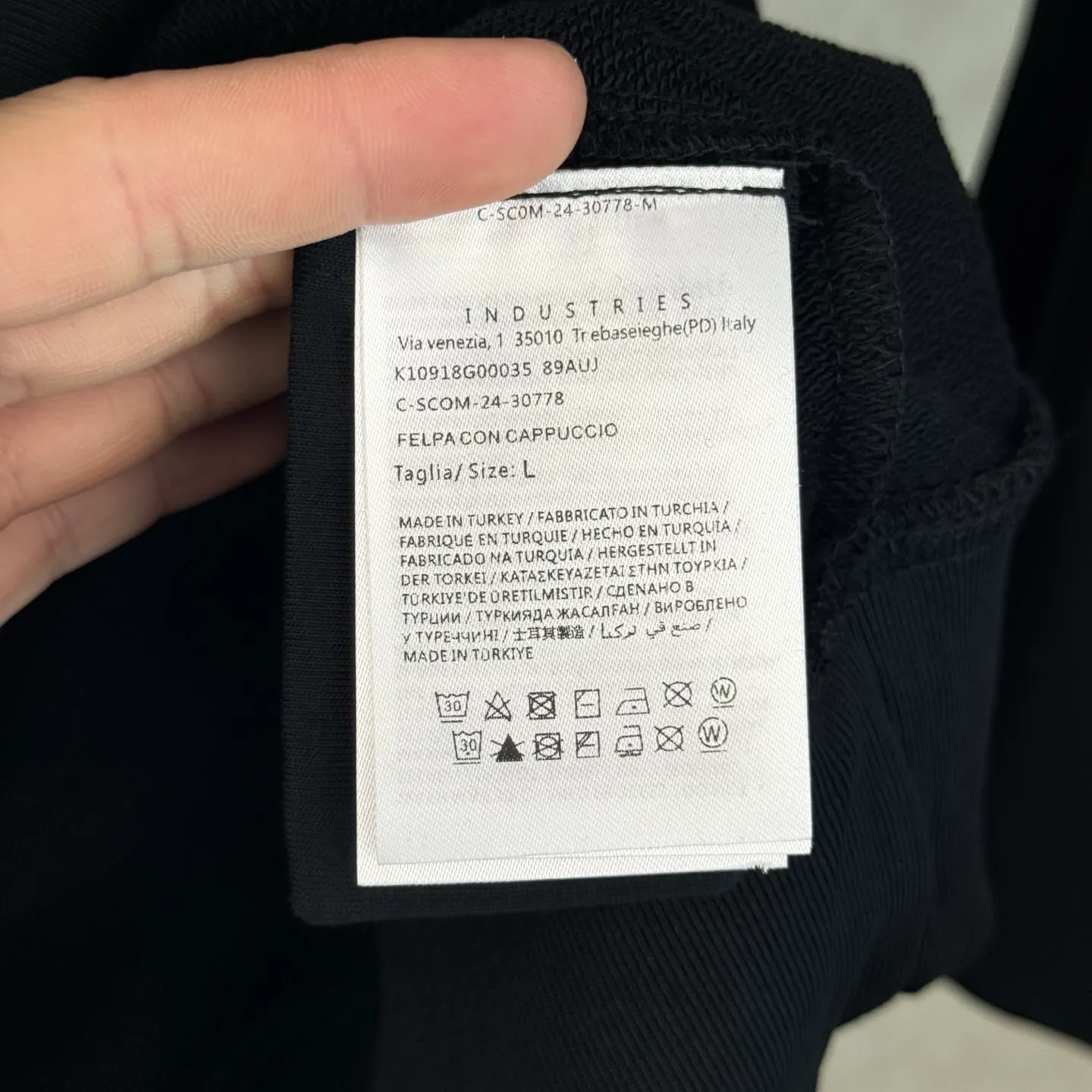 P390 MONCLER 25SS solid color logo patch hooded pullover long-sleeved sweatshirt size s m l xl