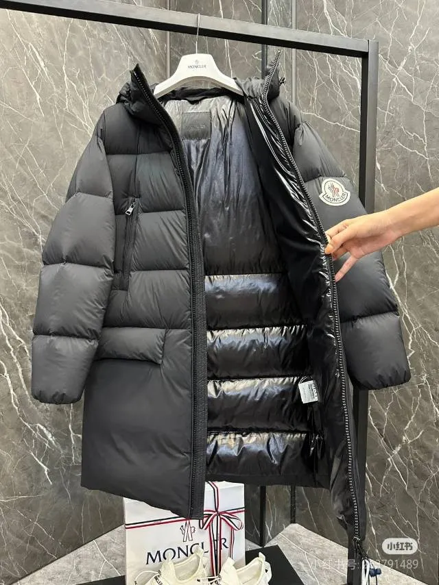 P880 Moncler. Bosona large label long black size 1234