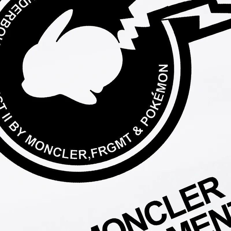 P270 Recommended with confidence, Moncler Mouth Mouth 480g Velvet Printed Hooded Sweatshirt, Australian velvet fabric is soft and comfortable, does not shrink, does not deform, does not pill) Original customized accessories Collar label Wash mark Hang tag Packaging (perfect details) Color White Black Size XS-L - Copy (7)