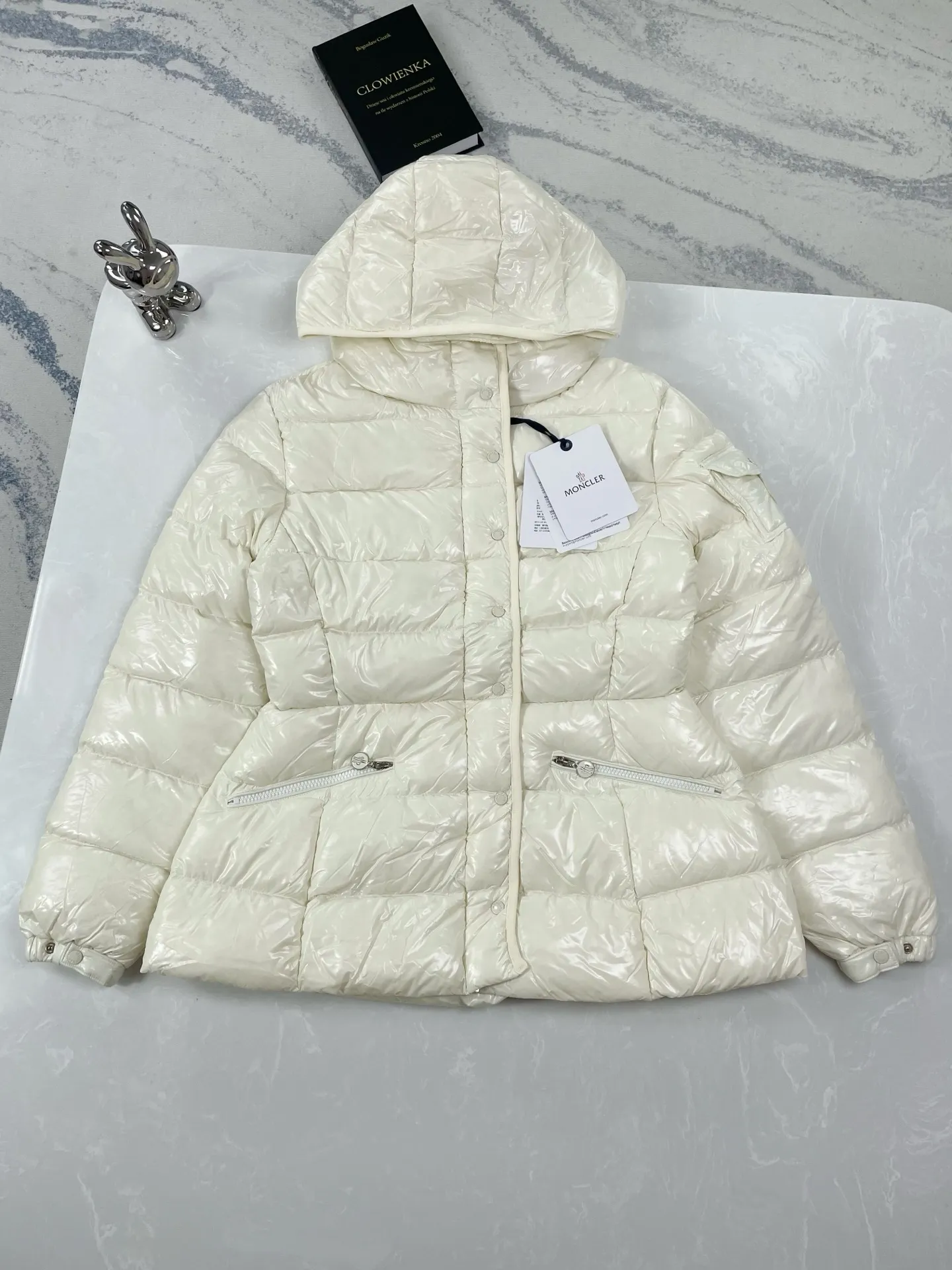 P970 (high version) Moncler-Mask-Ladies Short Hooded Waist Down Jacket Size:0 1 2 3