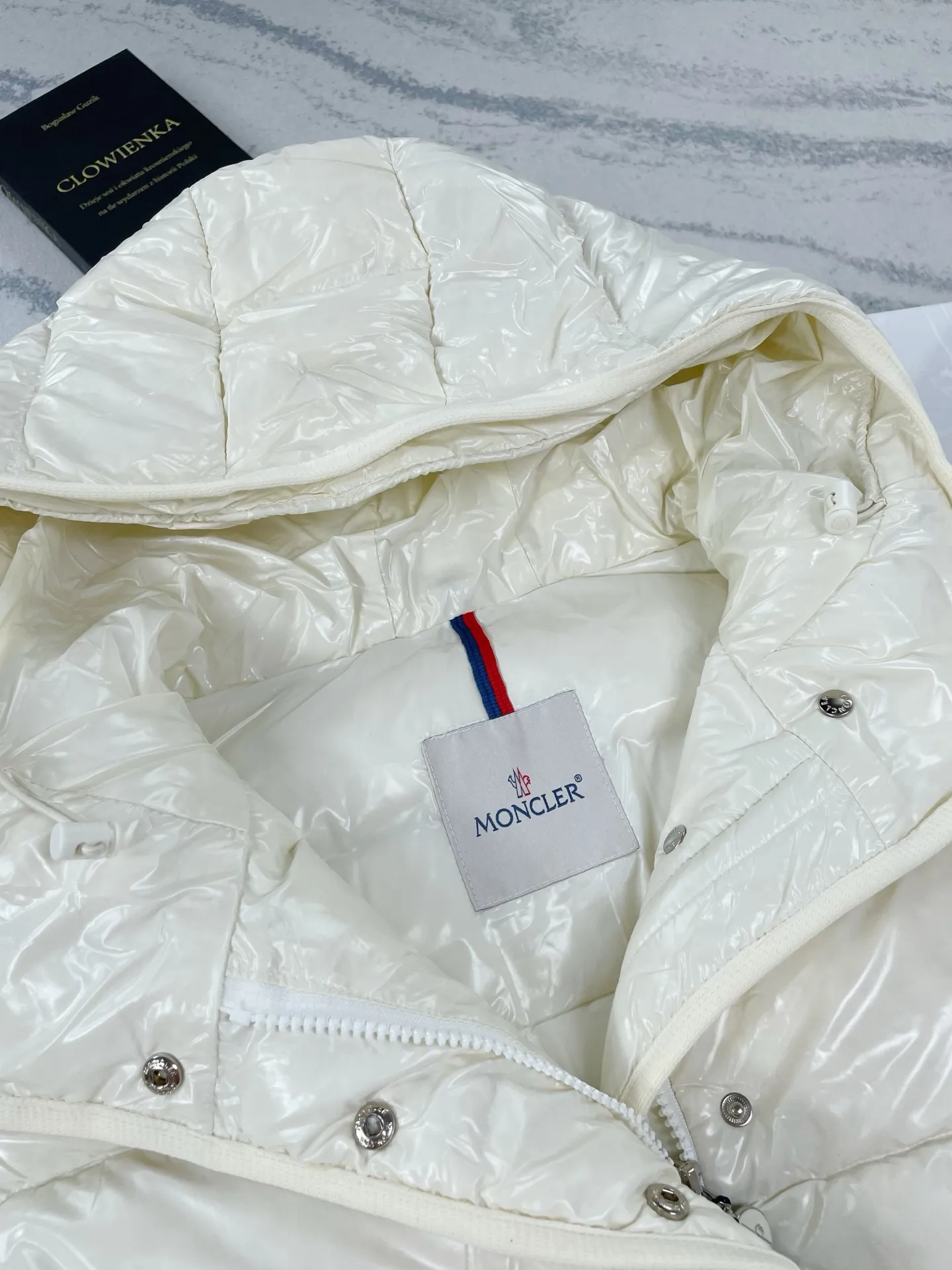 P970 (high version) Moncler-Mask-Ladies Short Hooded Waist Down Jacket Size:0 1 2 3