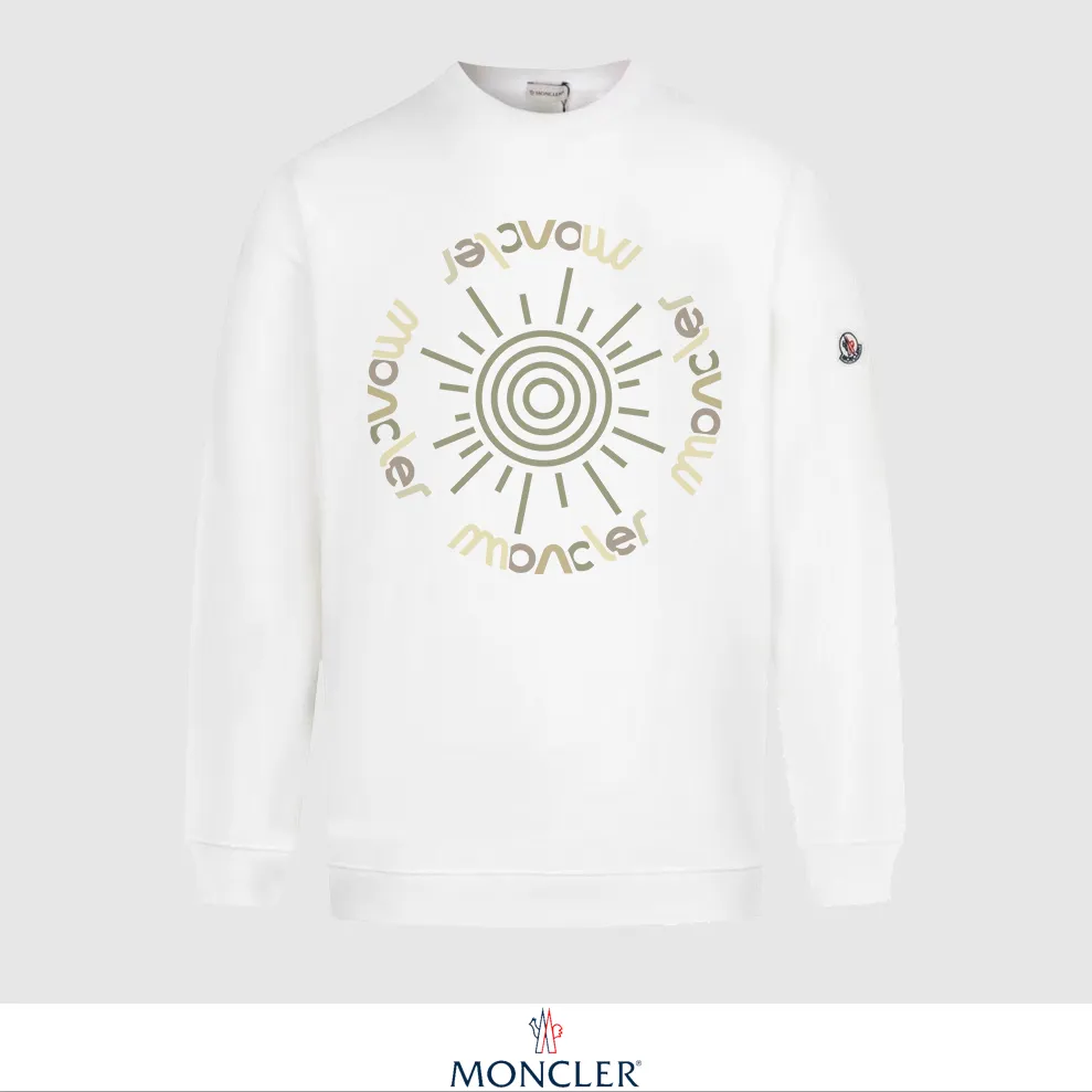 P240 Recommend the most popular Moncler masked 380g printed terry crew neck sweatshirt. Breathable pure cotton fabric. The texture is very soft and comfortable. No shrinkage, no deformation, no pilling). Original customized accessories. Collar label. Wash mark. Hang tag. Packaging (perfect details). Color: White. Black. Size: XS S M L.