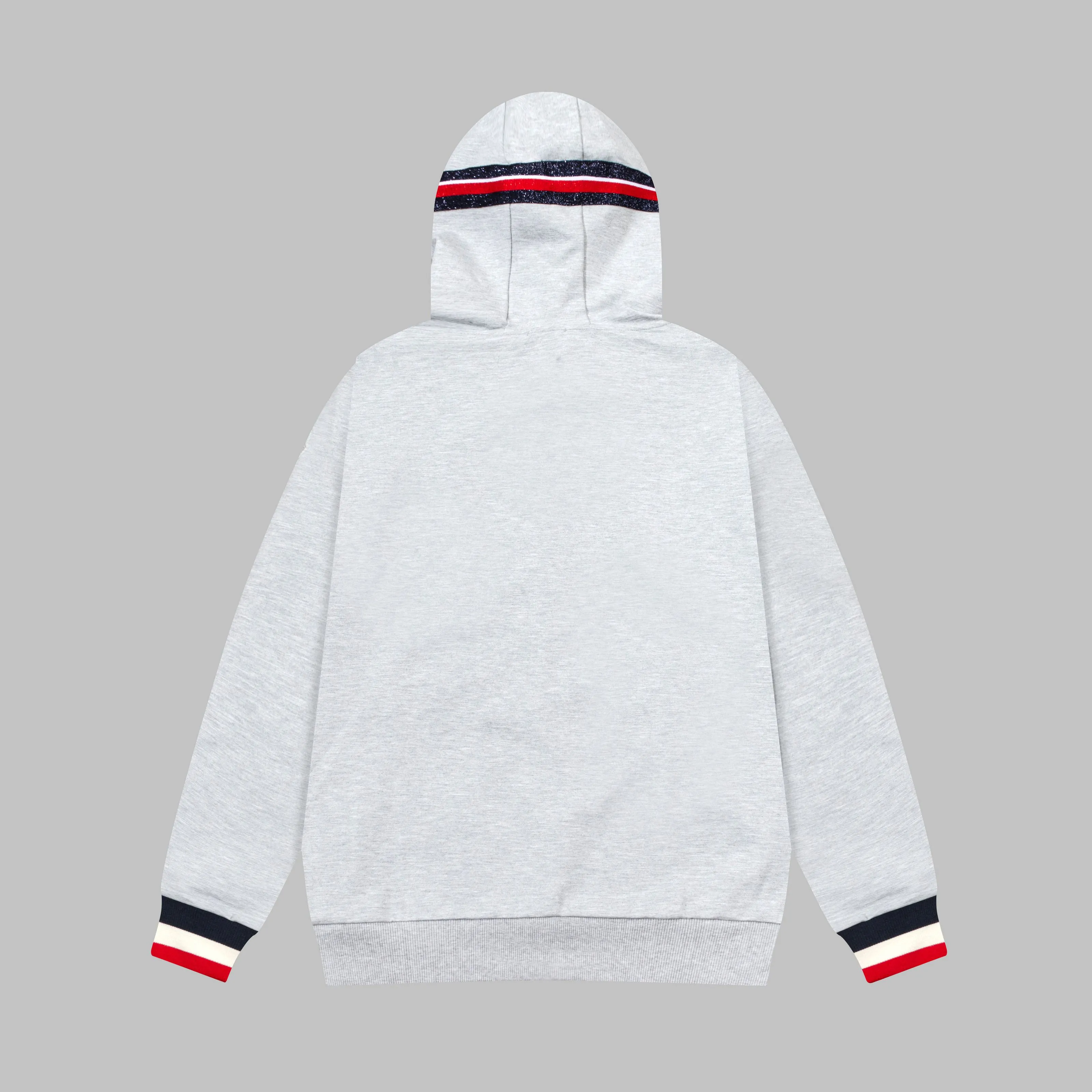 P270 MONCLER/Mask custom fabric suit casual sweatpants, simple arm brand LOGO small badge, threaded trousers technology, official synchronization, high version, high quality, fashionable personality, versatile trend, pure original quality, original fabric, tag, collar label, washed wheat, complete three standards, color: blue, gray. Size: S-2XL