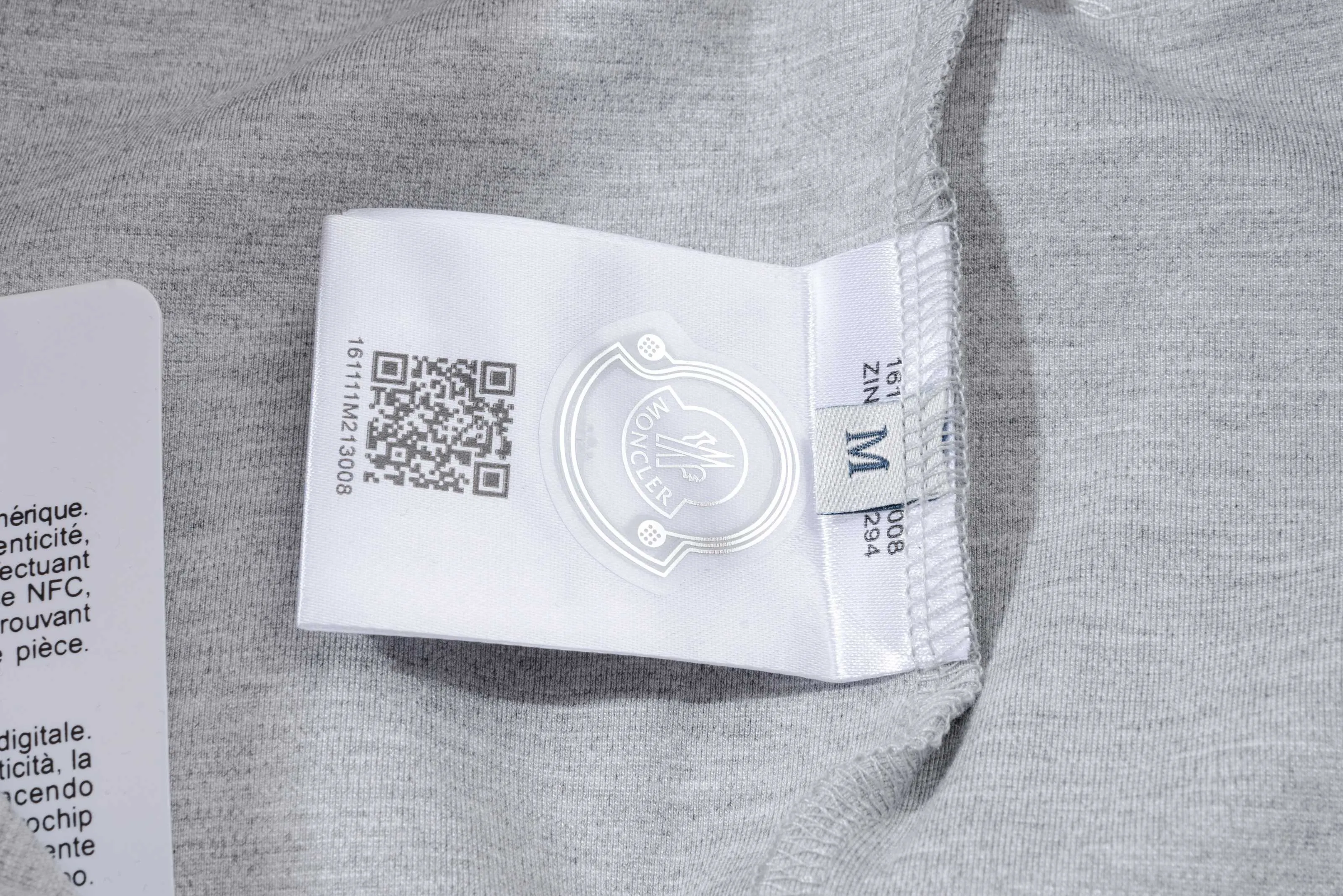 P270 MONCLER/Mask custom fabric suit casual sweatpants, simple arm brand LOGO small badge, threaded trousers technology, official synchronization, high version, high quality, fashionable personality, versatile trend, pure original quality, original fabric, tag, collar label, washed wheat, complete three standards, color: blue, gray. Size: S-2XL