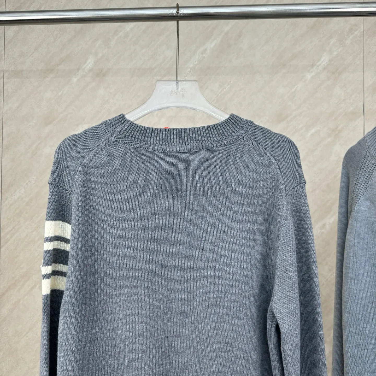 P430 Moncler masked towel embroidered letter logo wool blend knitted round neck pullover sweater Size: S/M/L/XL