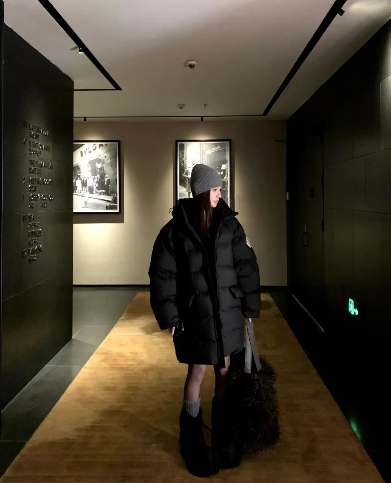 P880 Upper body effect｜Moncler Bosona mid-length large felt badge down jacket. Couple style. Walking duvet. The version is really easy to wear.