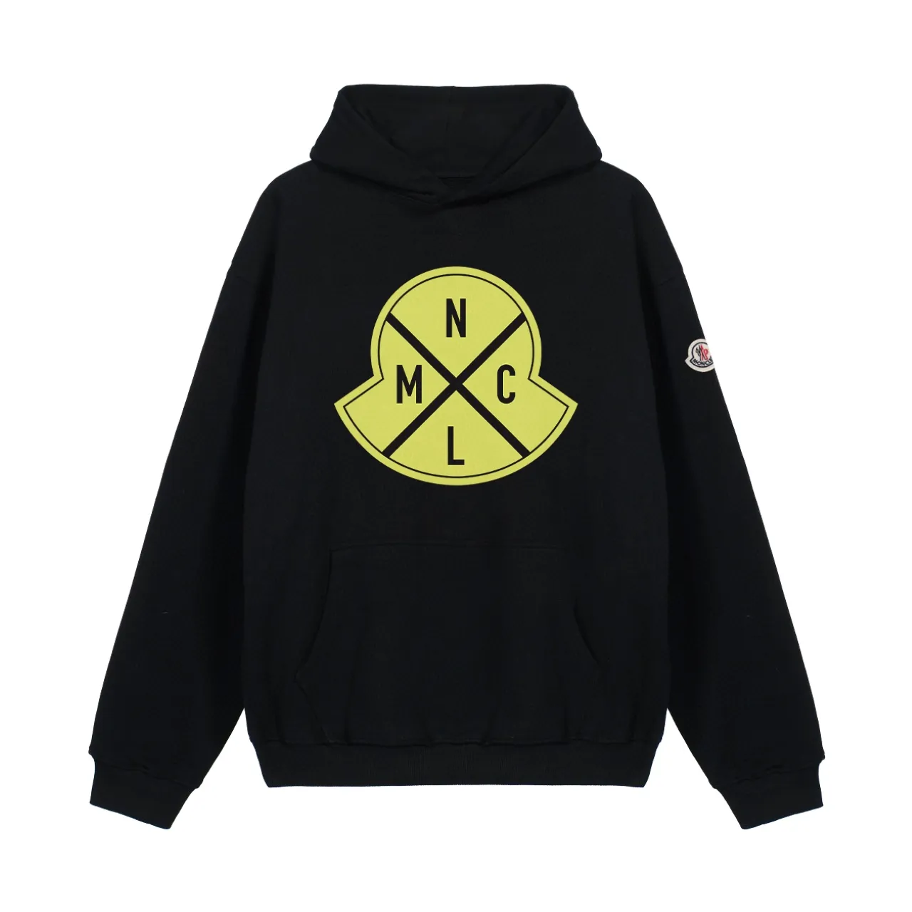 P270 Recommended model that will not be taken off the shelves, Moncler Mouth Mouth 480g velvet printed hooded sweatshirt, Australian velvet fabric is soft and comfortable, does not shrink, does not deform, does not pill) Original customized accessories Collar label Wash mark Hang tag Packaging (perfect details) Color White Black Size XS-L - Copy (57) - Copy - Copy