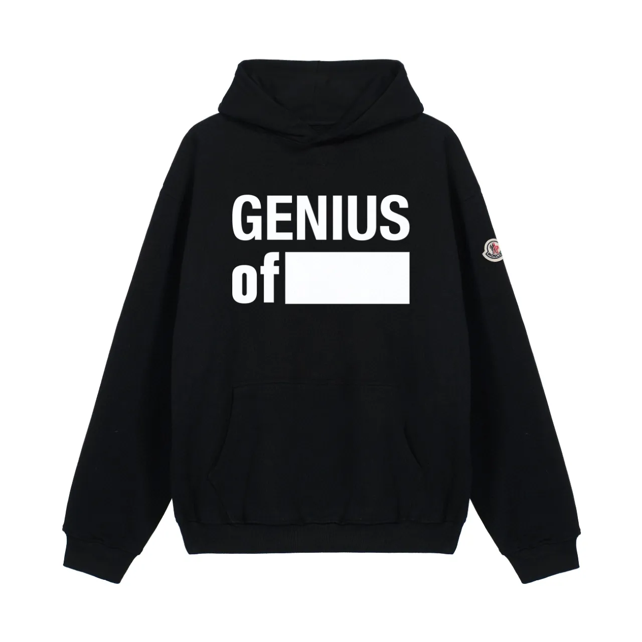 P270 Recommended for sale with confidence Moncler Mouth Mouth 480g Velvet printed hooded sweatshirt Australian velvet fabric is soft and comfortable, does not shrink, does not deform, does not pill) Original customized accessories Collar label Wash mark Hang tag Packaging (perfect details) Color White Black Size XS-L - Copy (12)