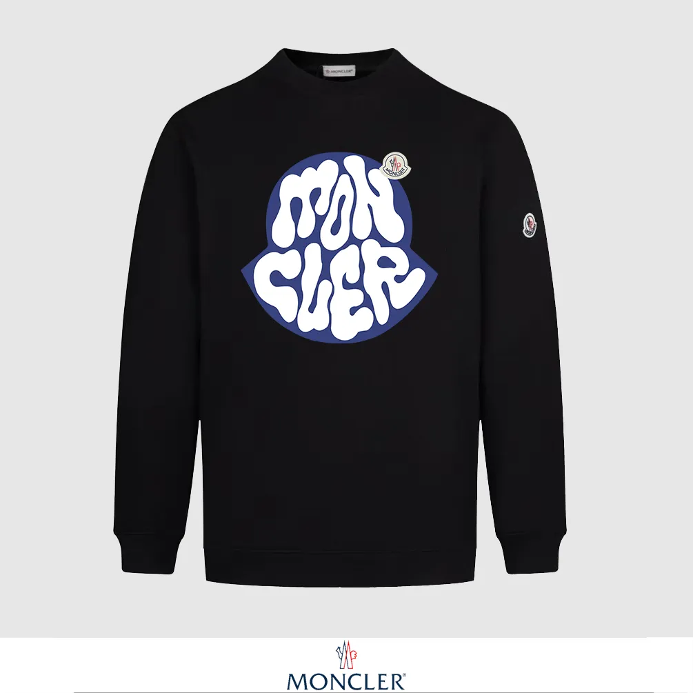 P240 Recommend the most popular Moncler masked 380g printed terry crew neck sweatshirt. Breathable pure cotton fabric. The texture is very soft and comfortable. No shrinkage, no deformation, no pilling). Original customized accessories. Collar label. Wash mark. Hang tag. Packaging (perfect details). Color: White. Black. Size: XS S M L.