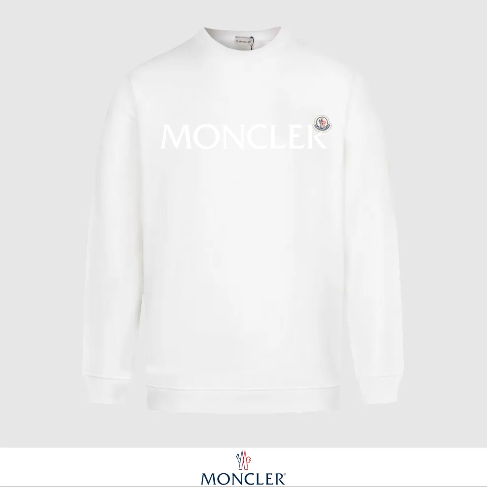 P240 Recommend the most popular Moncler masked 380g printed terry crew neck sweatshirt. Breathable pure cotton fabric. The texture is very soft and comfortable. No shrinkage, no deformation, no pilling). Original customized accessories. Collar label. Wash mark. Hang tag. Packaging (perfect details). Color: White. Black. Size: XS S M L.