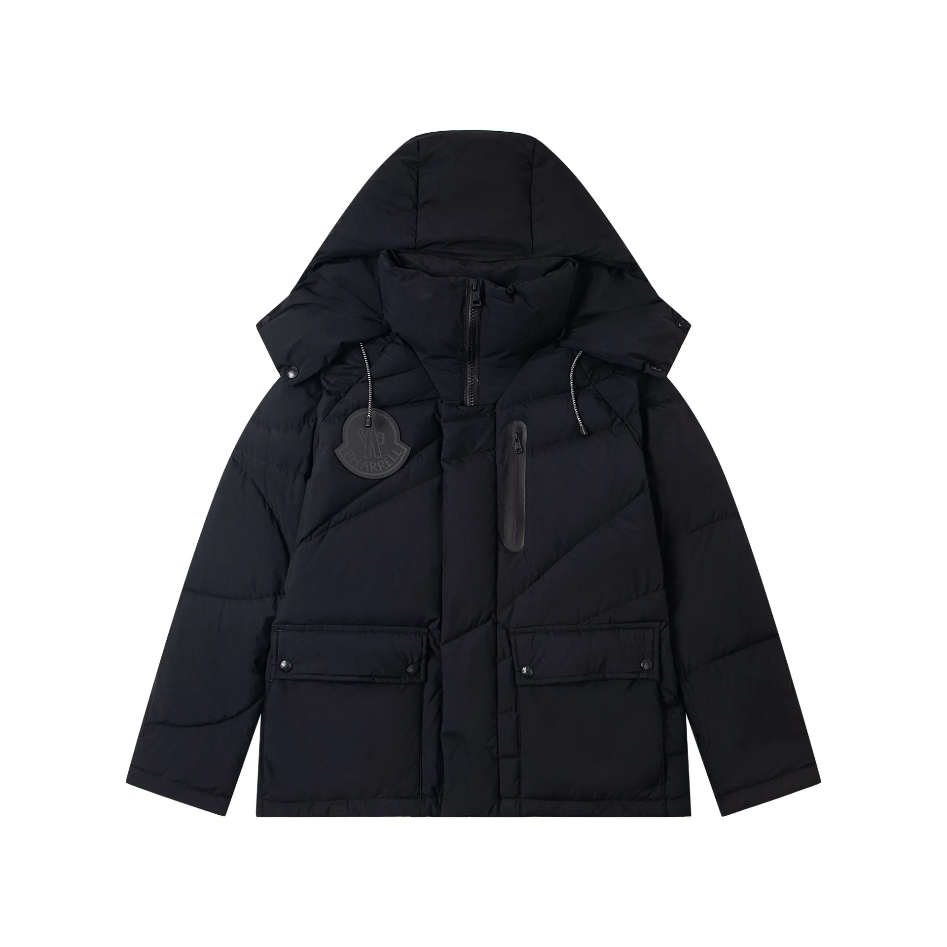 P1010 Style No.: G120 Moncler Mouth Mouth Autumn and Winter New Style Hooded Down Jacket with Classic Leather Logo on the Chest 1️⃣ Made of top-grade 90 down, super soft and full of feathers, super heavy-duty fabrics with excellent workmanship! 2️⃣Original custom-made hardware accessories are all imported and original, absolutely high quality, a full set of customized accessories, complete with three standards, same style for men and women, a must-have for couples! 2️⃣It is very youthful and energetic, and can be easily worn by both men and women. It is very in line with the fashion aesthetic concepts of today's young people! Color: black, white Size: S, M, L, XL
