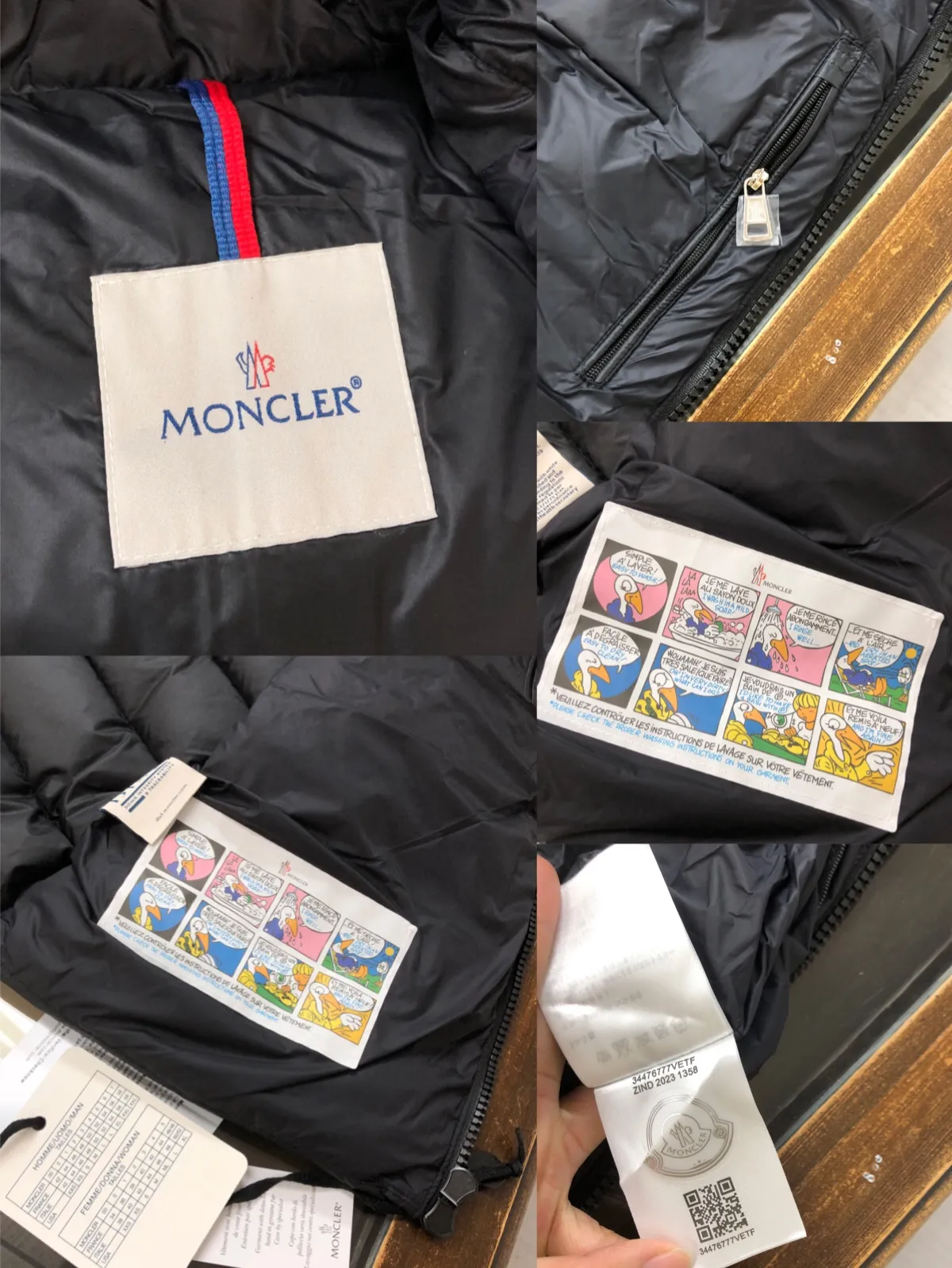 P660 moncler/Moncler hooded letter-printed down vest for men and women. It is carefully made of original nylon fabric and decorated with Moncler's unique logo details on the front chest. Made from the original version, every detail inside is restored. As soon as you pick up the real velvet and fake velvet, you can tell that only good things are made. Color: Black White Size: 1 2 3 4 5 (M～3xl)