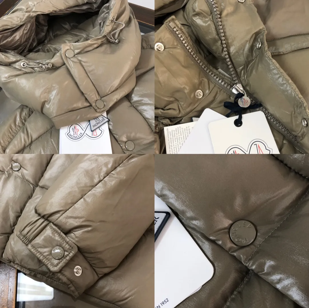 P800 Moncler Maya 70 Short Down Jacket Basalt Gray The iconic men's Moncler Maya 70 down jacket is highly recognizable and specially designed to celebrate the brand's 70th anniversary. The Moncler Maya down jacket has been reinterpreted specifically to celebrate Moncler's 70th anniversary, and the iconic silhouette has been refreshed in new colors. A classic example of the brand's DNA, it's made from shiny lacquered nylon and embellished with signature rectangular quilting. A classic, cropped design that spans seasons and fashions, the removable hood features a statement silhouette, removable hood and adjustable hem. The sleeves are decorated with the brand's signature classic patch pockets and a patchwork logo designed to celebrate the 70th anniversary. Color: black, ivory white, basalt gray, purple, cabin brown, forest green, code number: 1-2-3-4-5 (M～3xl)