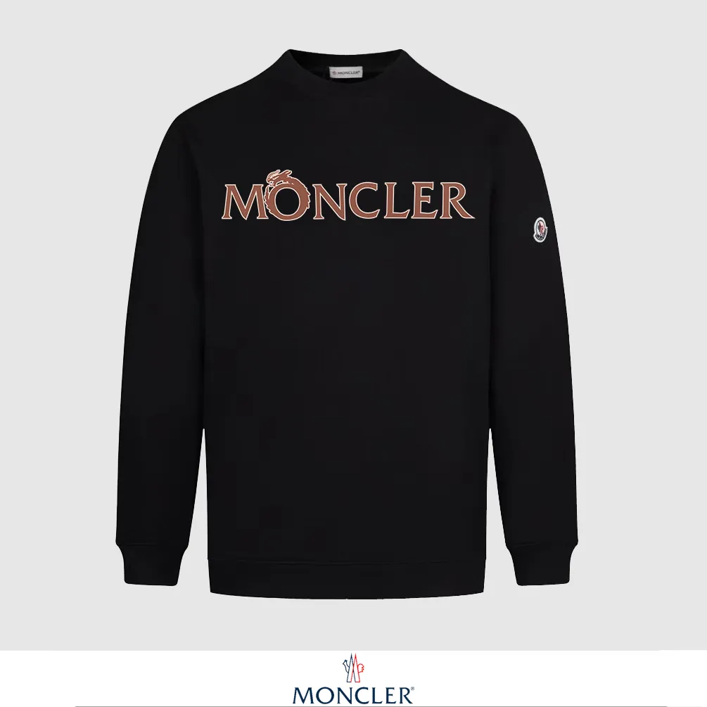 P240 Recommend the most popular Moncler masked 380g printed terry crew neck sweatshirt. Breathable pure cotton fabric. The texture is very soft and comfortable. No shrinkage, no deformation, no pilling). Original customized accessories. Collar label. Wash mark. Hang tag. Packaging (perfect details). Color: White. Black. Size: XS S M L.
