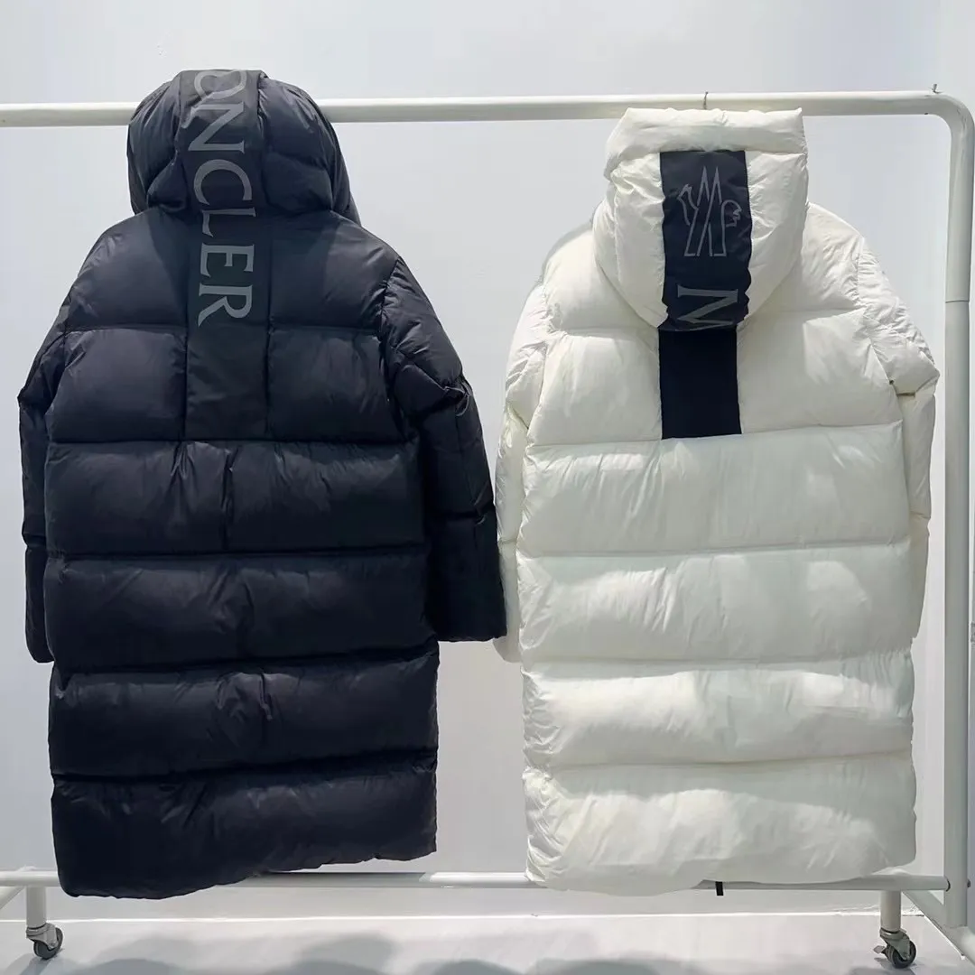 P1300 Moncler 25 New Men and Women Same Style Couple Black Label Series Down Jacket Color: Black White Size: 1234