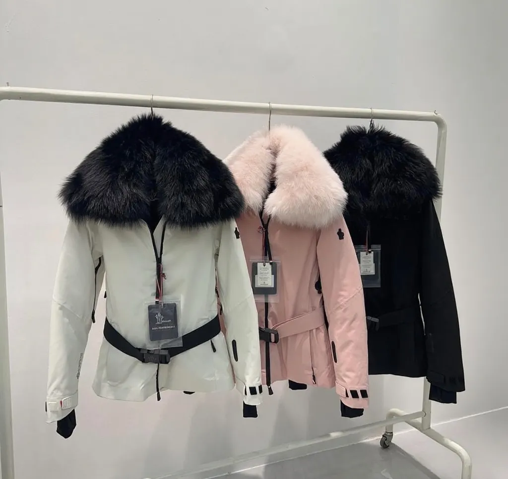 P1700 MONCLER VIZELLE 25 new JACKET women's ski series down jacket Color: black white pink Size: 012