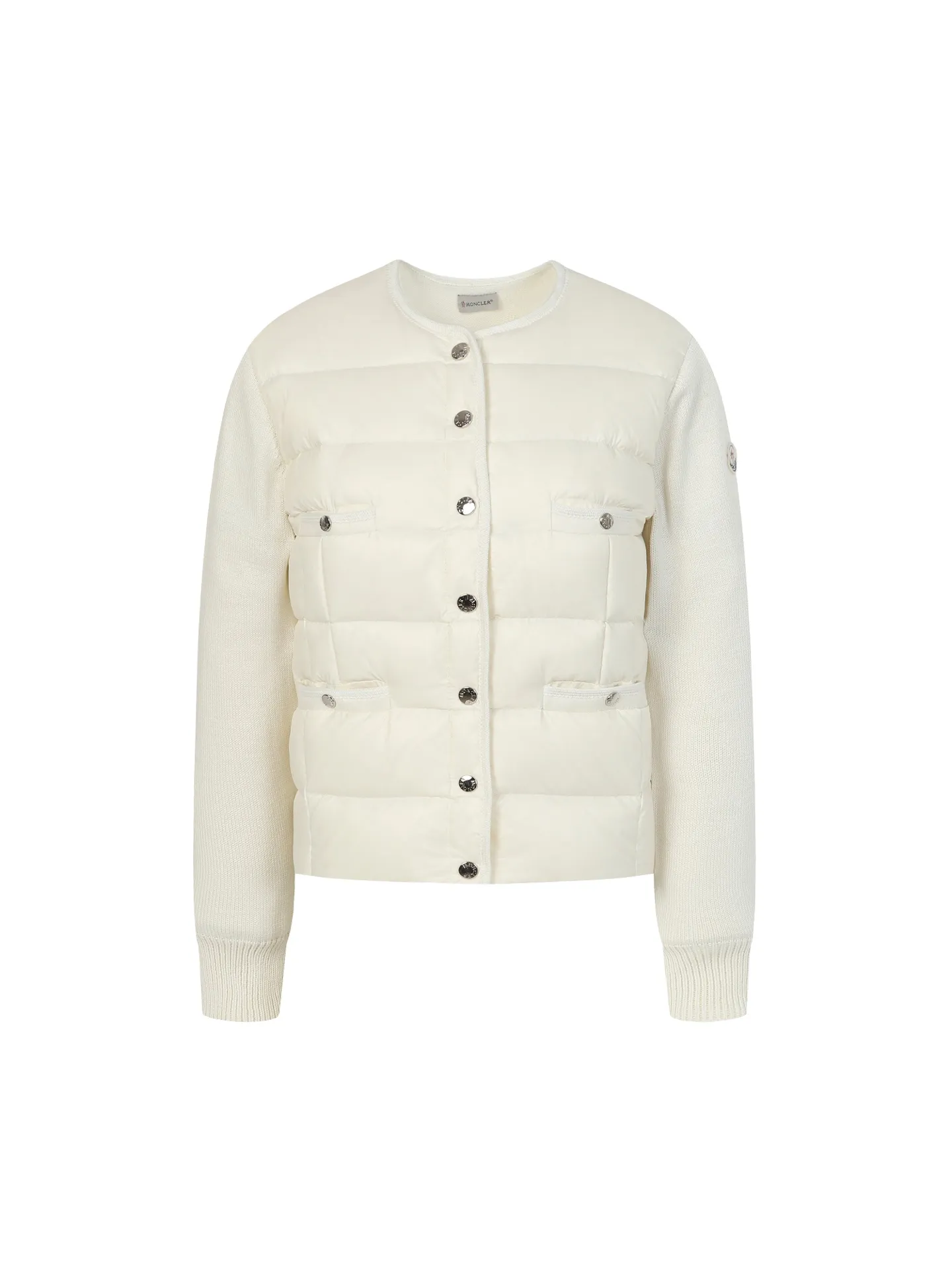 P640 Moncler/Moncler's new knitted splicing down jacket. Moncler always has an elegant and high-end charm. It is beautiful and grand when worn. Even down can be worn with a sense of fashion and high-end. Always wear warmth to show elegance and grandeur. Half-filled down jacket, small waisted half-filled down jacket, an excellent choice for transitional seasons. A close-fitting companion for sports, can be worn as a base or alone. Color: black/pink/beige Size: S M L