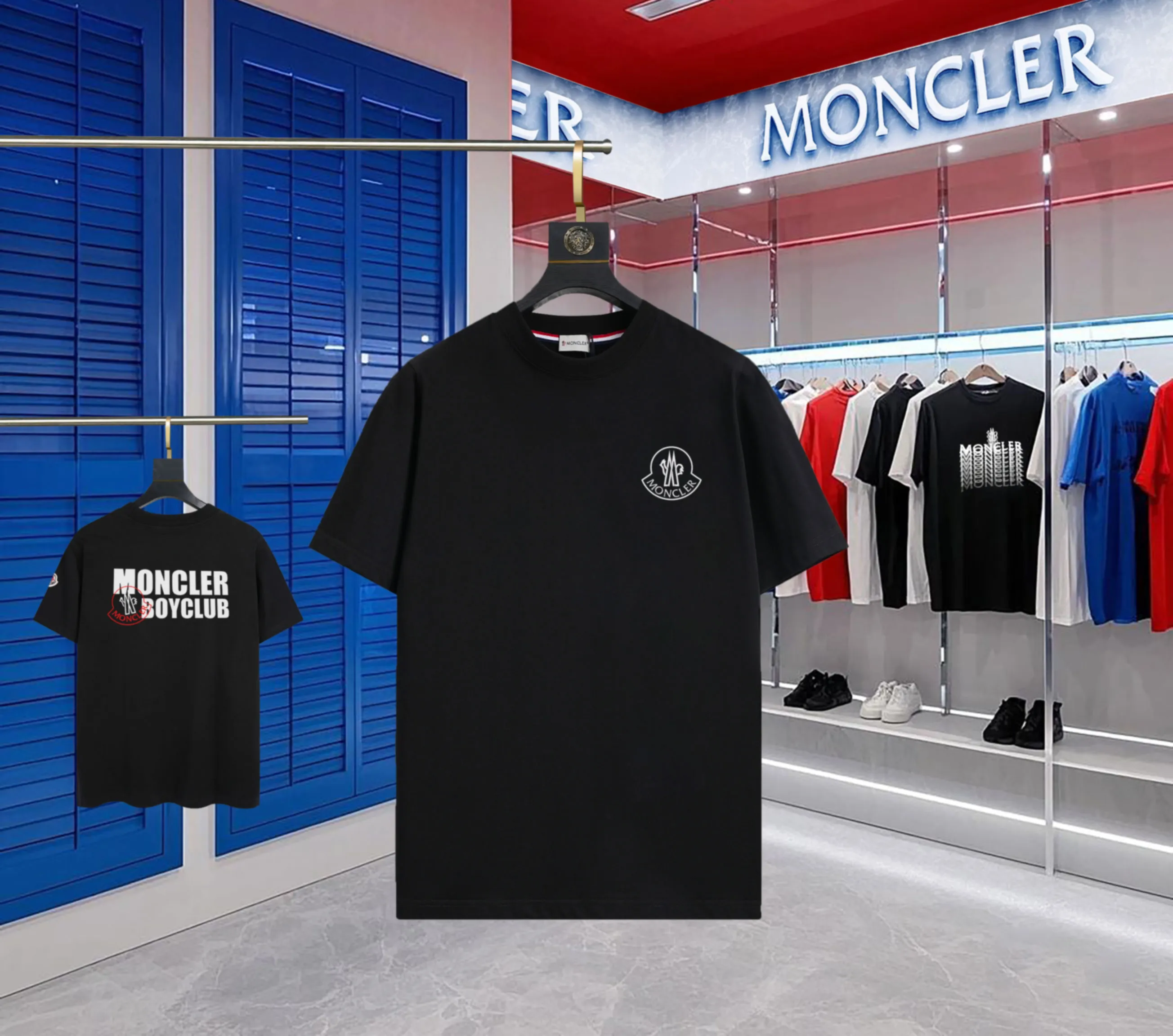 P140 💰Upgraded version "Mobile phone smart sensor ~ NFC chip armband ~ direct access to the official website for anti-counterfeiting" "Moncler ~ Mouth Mouth" 2025 new high-quality round neck short-sleeved T-shirt. The cuffs have imported embroidered labels. Customized dyeing, very comfortable to touch. Super versatile and good-looking short-sleeved. Complete with three labels. Non-market ordinary version. Feel free to compare. Quality is absolutely guaranteed! ‼ First of all, this original fabric is all custom-woven with 32-count double yarn fabric, 250G, and the weight is the same‼ Fine workmanship, double waistcoat method, double waistcoat method, double waistcoat method makes the whole dress more three-dimensional, which is not a craft that ordinary T-shirts can achieve🤪 Size: S-M-L-XL-2XL Color: black, white, apricot, same style for men and women