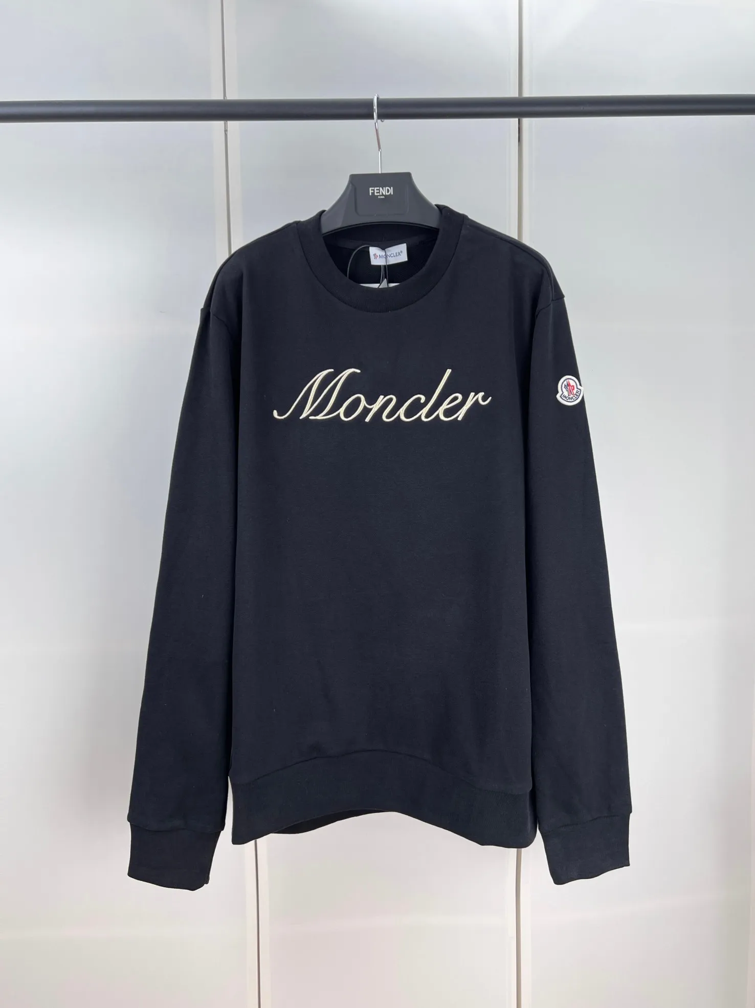 P380 Moncler masked letter embroidered armband sweatshirt S/M/L/XL