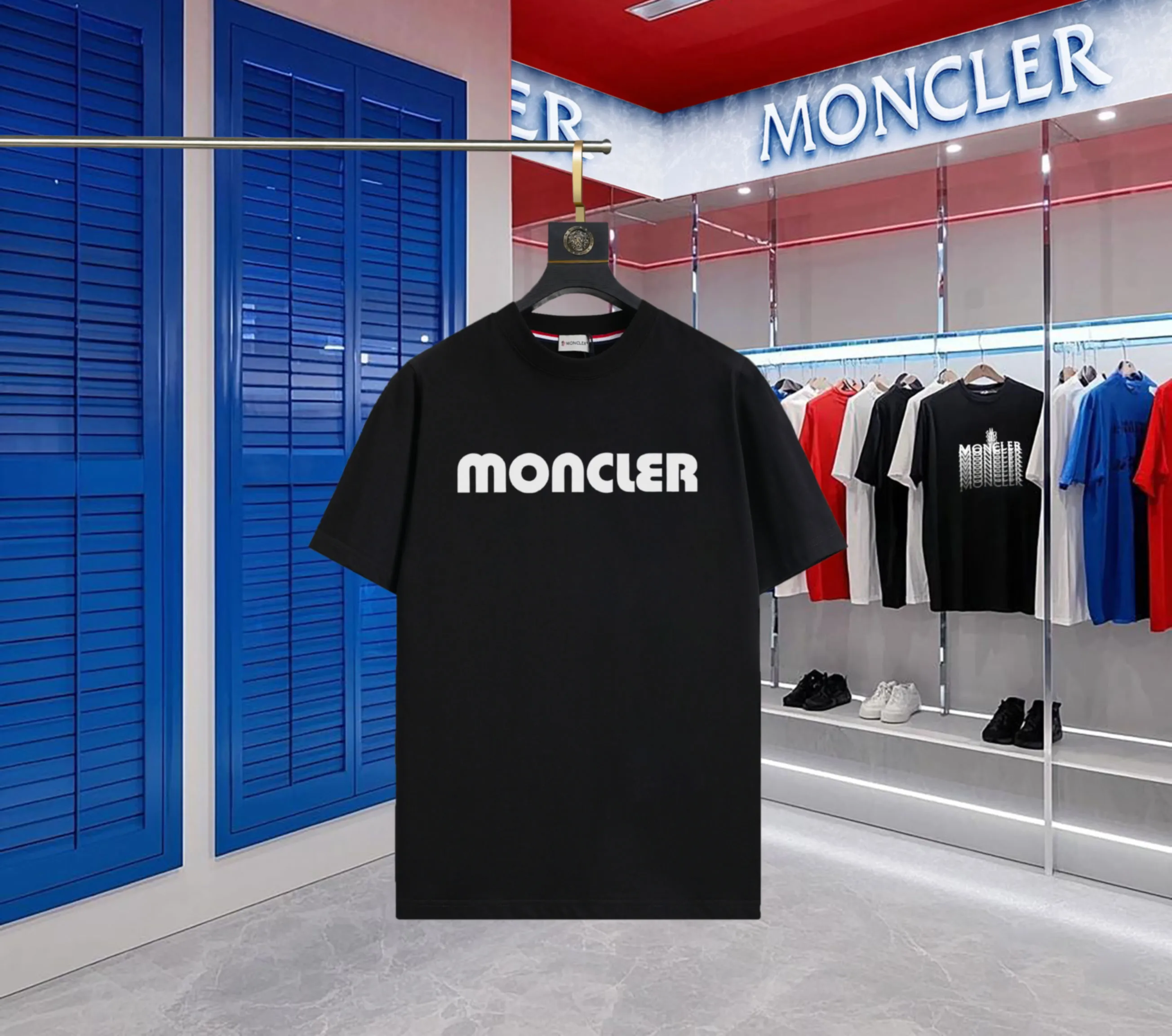 P140 💰Upgraded version "Mobile phone smart sensor ~ NFC chip armband ~ direct access to the official website for anti-counterfeiting" "Moncler ~ Mouth Mouth" 2025 new high-quality round neck short-sleeved T-shirt. The cuffs have imported embroidered labels. Customized dyeing, very comfortable to touch. Super versatile and good-looking short-sleeved. Complete with three labels. Non-market ordinary version. Feel free to compare. Quality is absolutely guaranteed! ‼ First of all, this original fabric is all custom-woven with 32-count double yarn fabric, 250G, and the weight is the same‼ Fine workmanship, double waistcoat method, double waistcoat method, double waistcoat method makes the whole dress more three-dimensional, which is not a craft that ordinary T-shirts can achieve🤪 Size: S-M-L-XL-2XL Color: black, white, apricot, same style for men and women