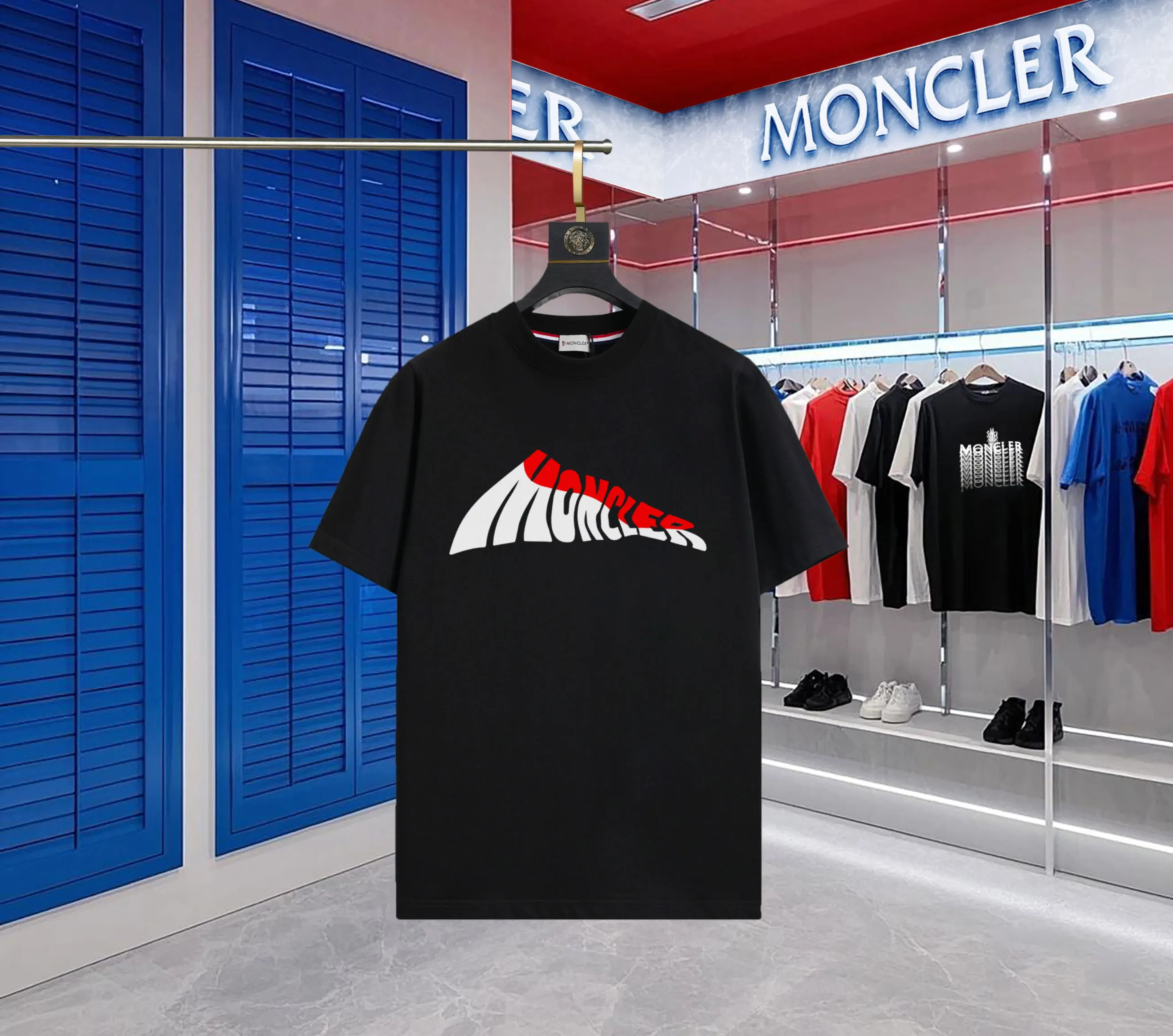 P140 💰Upgraded version "Mobile phone smart sensor ~ NFC chip armband ~ direct access to the official website for anti-counterfeiting" "Moncler ~ Mouth Mouth" 2025 new high-quality round neck short-sleeved T-shirt. The cuffs have imported embroidered labels. Customized dyeing, very comfortable to touch. Super versatile and good-looking short-sleeved. Complete with three labels. Non-market ordinary version. Feel free to compare. Quality is absolutely guaranteed! ‼ First of all, this original fabric is all custom-woven with 32-count double yarn fabric, 250G, and the weight is the same‼ Fine workmanship, double waistcoat method, double waistcoat method, double waistcoat method makes the whole dress more three-dimensional, which is not a craft that ordinary T-shirts can achieve🤪 Size: S-M-L-XL-2XL Color: black, white, apricot, same style for men and women