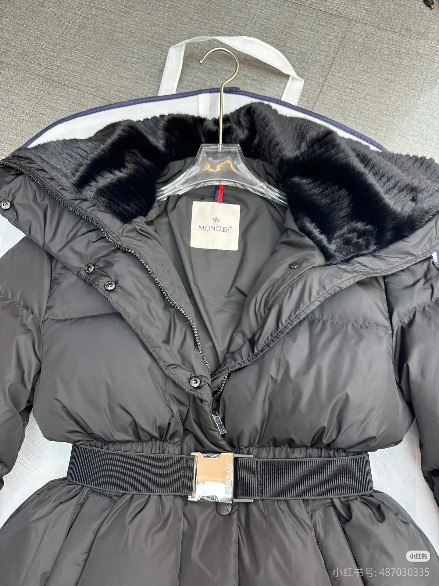 P880 Moncler Mouth 24 New Brasseurs Large Lapel Down Jacket Women's Size 0123
