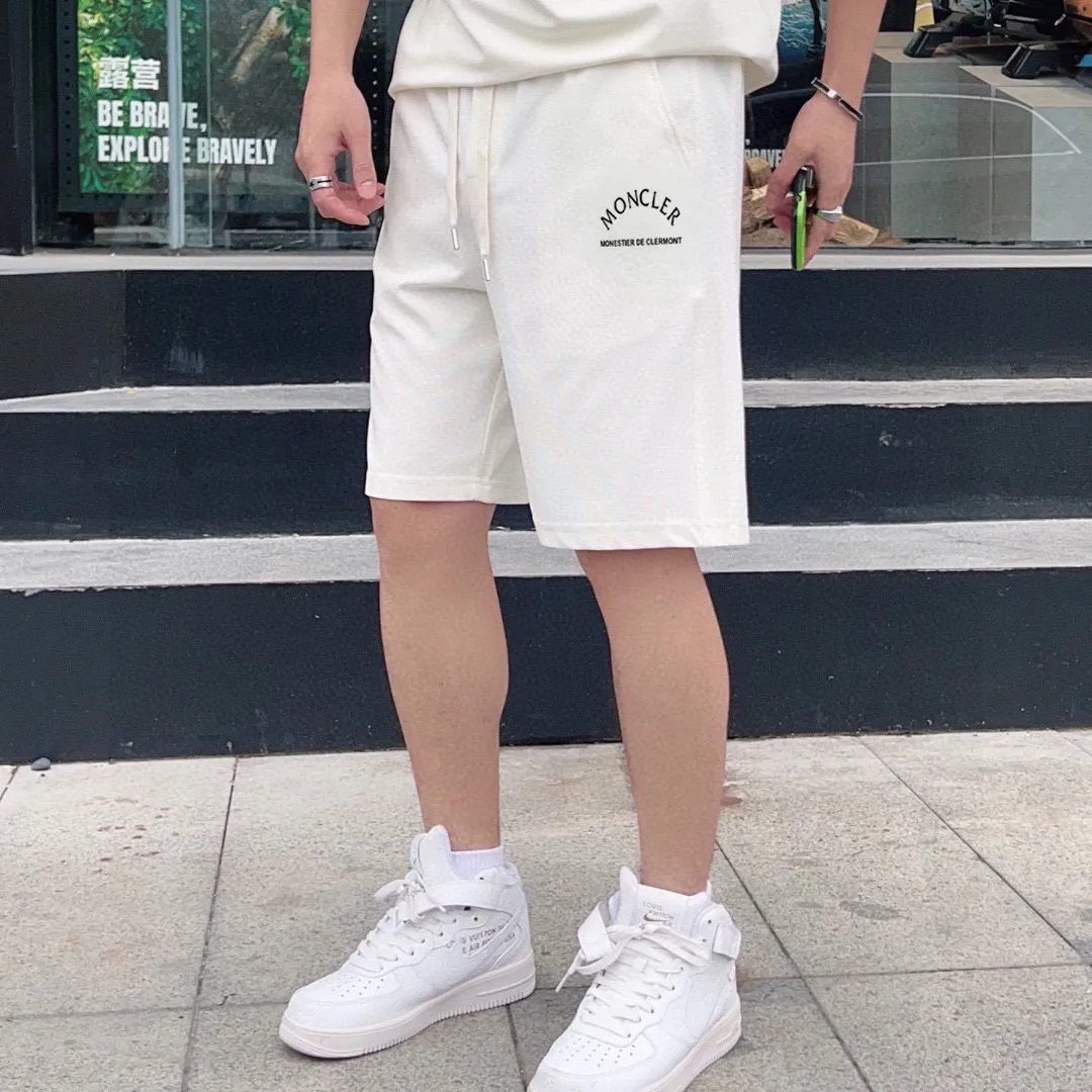 P280 Brand【MONCLER】2025 new men's short-sleeved shorts suit! Synchronous sales on the official website! High-end version on the market! It feels delicate and soft! Make you more comfortable to wear! The draped silhouette is awesome! Size: M-5XL (please state your height and weight when placing an order)