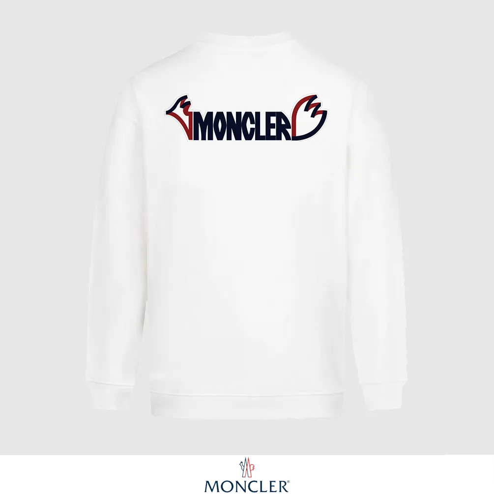 P240 Recommend the most popular Moncler masked 380g printed terry crew neck sweatshirt. Breathable pure cotton fabric. The texture is very soft and comfortable. No shrinkage, no deformation, no pilling). Original customized accessories. Collar label. Wash mark. Hang tag. Packaging (perfect details). Color: White. Black. Size: XS S M L.