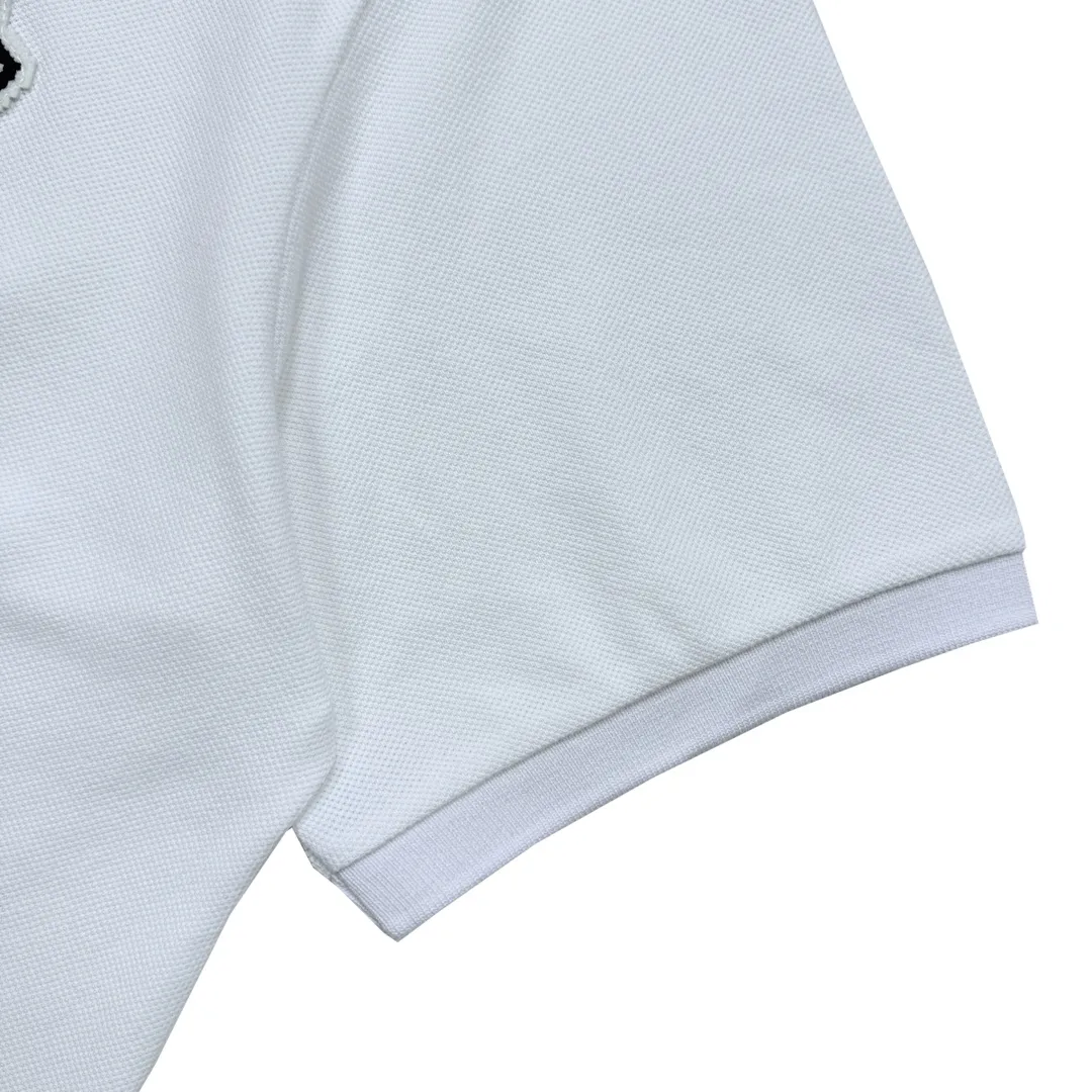 P220 Moncler pixel logo embroidered polo shirt, sizes XS-L