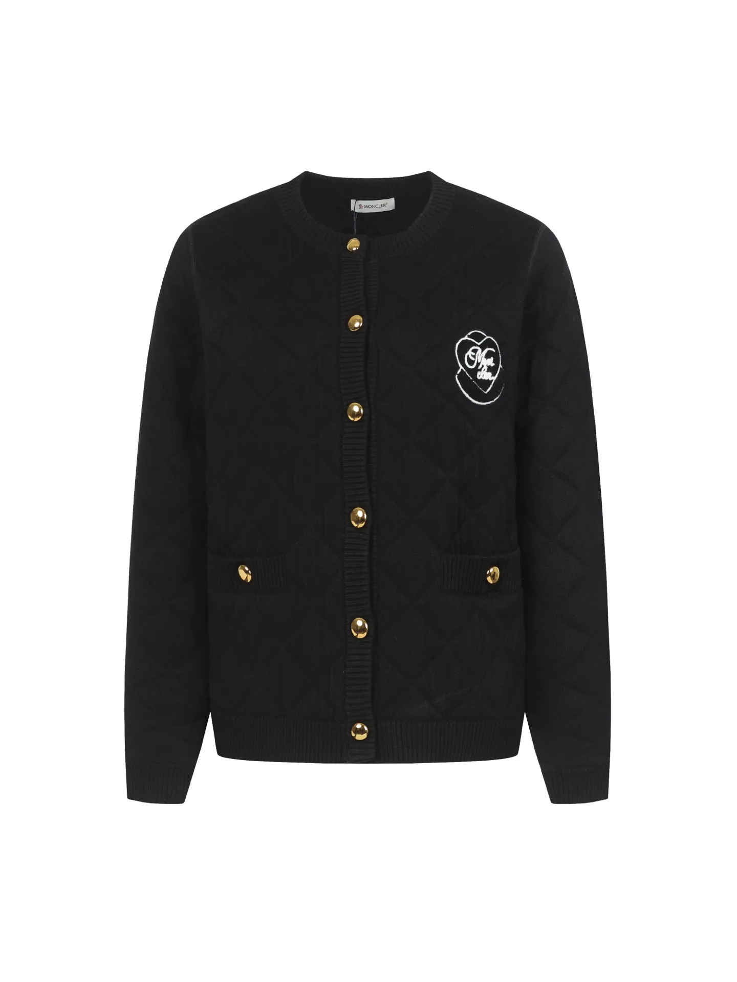 P440 Women's model] Moncler/Moncler's new knitted patchwork round-neck sweater with high-density LOGO embroidery on the chest and original customized tag accessories. Made of pure cotton yarn, pure cotton is skin-friendly, comfortable and of high quality. Follow the blogger to learn how to style! It is a series that is super hard to buy after it became popular. It is hard to find one piece. It is simple and practical to wear, with a lazy and loose feel. The thickened fabric has a more texture, soft and delicate feel, and a loose fit. Whether it is worn alone or layered, you can wear different styles of fashion with just one piece!  Size: S M L