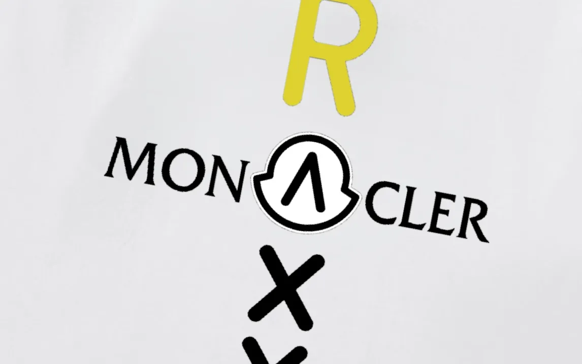 P170 Moncler 2025 new model, light luxury, cross printed letter logo, same style for men and women, long-sleeved T-shirt ·Customized 300g 100% double yarn pure cotton fabric ·Dyeing 32 count double-strand thread ·Collar label, hangtag, main mark and three labels complete Color: White Size: XS S M L