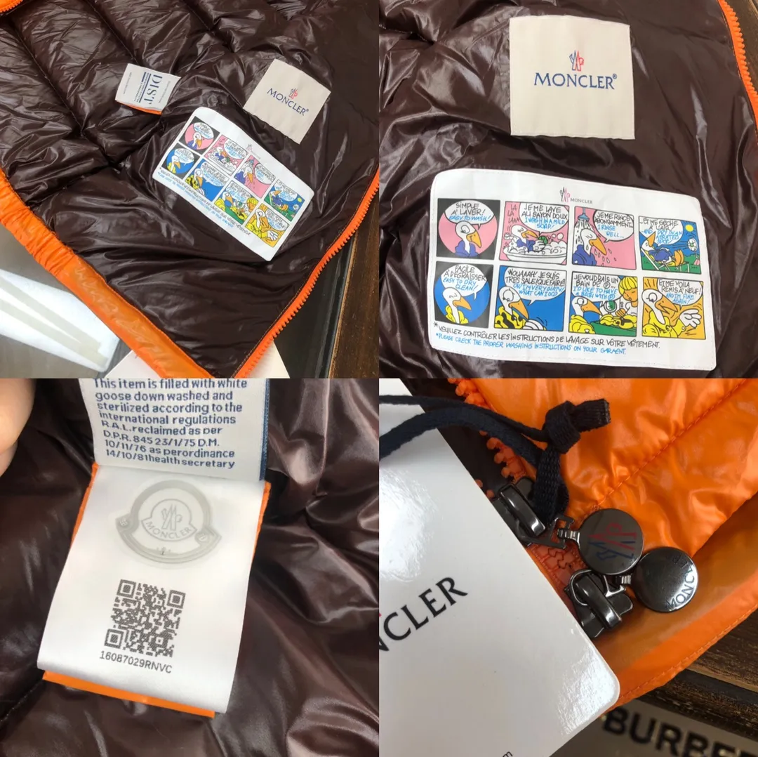 P680 MONCLER Latest Color Couple Style High Version Hooded Down Vest] Super popular item, made in a personalized street punk style, couple style high specification down vest jacket🔥 The hottest style at the moment🔥 Made of M's signature matte technical waterproof fabric, the fabric feels smooth and very textured, and is equipped with classic rectangular quilting to ensure the even distribution of down inside, bringing the ultimate warm and comfortable wearing experience, and it is also very fashionable and stylish! It is filled with imported European standard 90% velvet, which can effectively lock in and collect heat. You can feel its plump state by looking at the actual pictures. It is quite light on the upper body and does not feel bloated at all! The quality is definitely at the same level as the same counter. Friends who have ultra-high standards and pursuit of quality are recommended to buy it now👇 Color: Orange, Maroon, Green, Black Size: 1 2 3 4 5